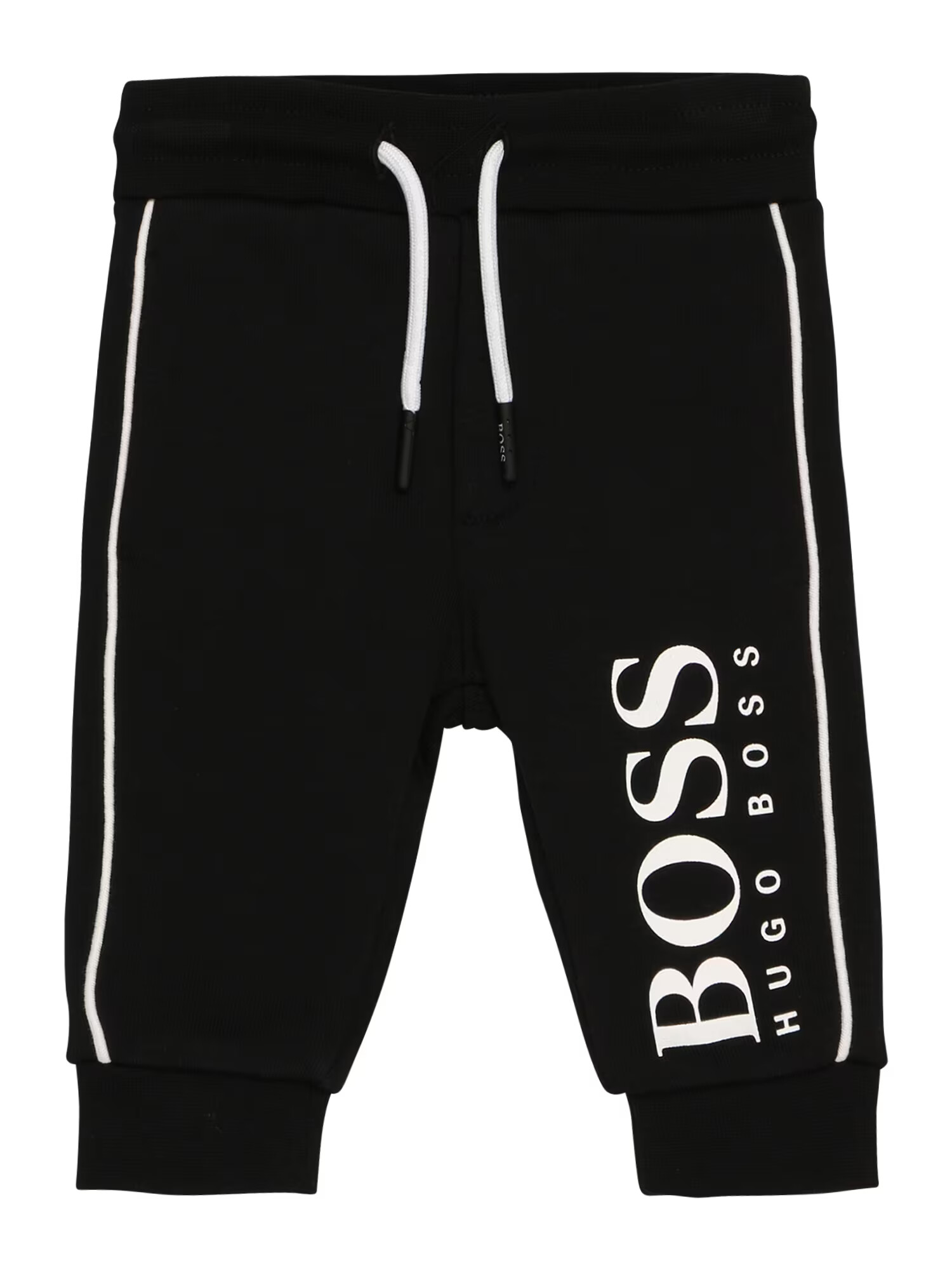 BOSS Kidswear Панталон черно / бяло - Pepit.bg