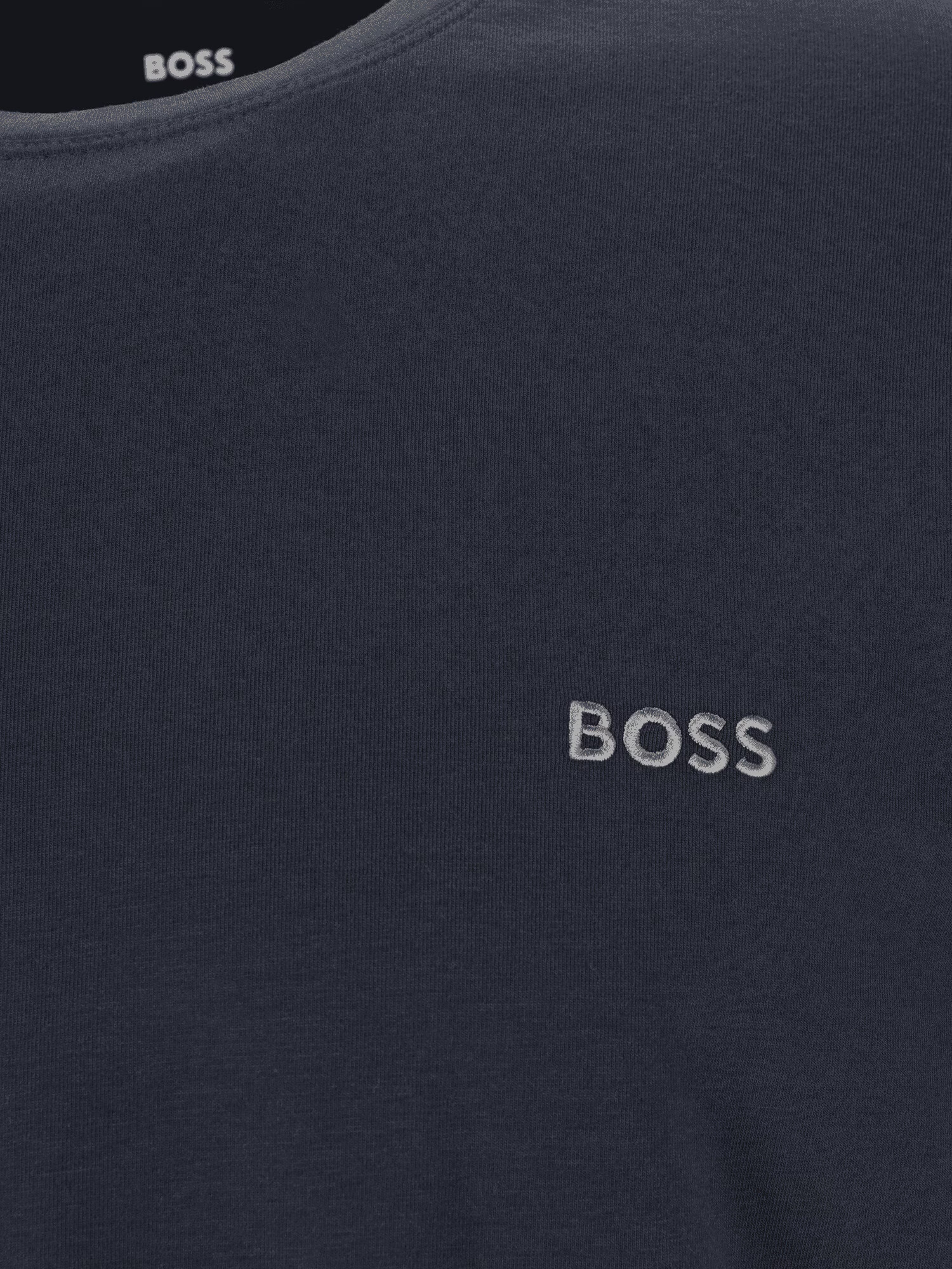 BOSS Orange Тениска 'Mix&Match LS-Shirt R' нейви синьо / сиво - Pepit.bg