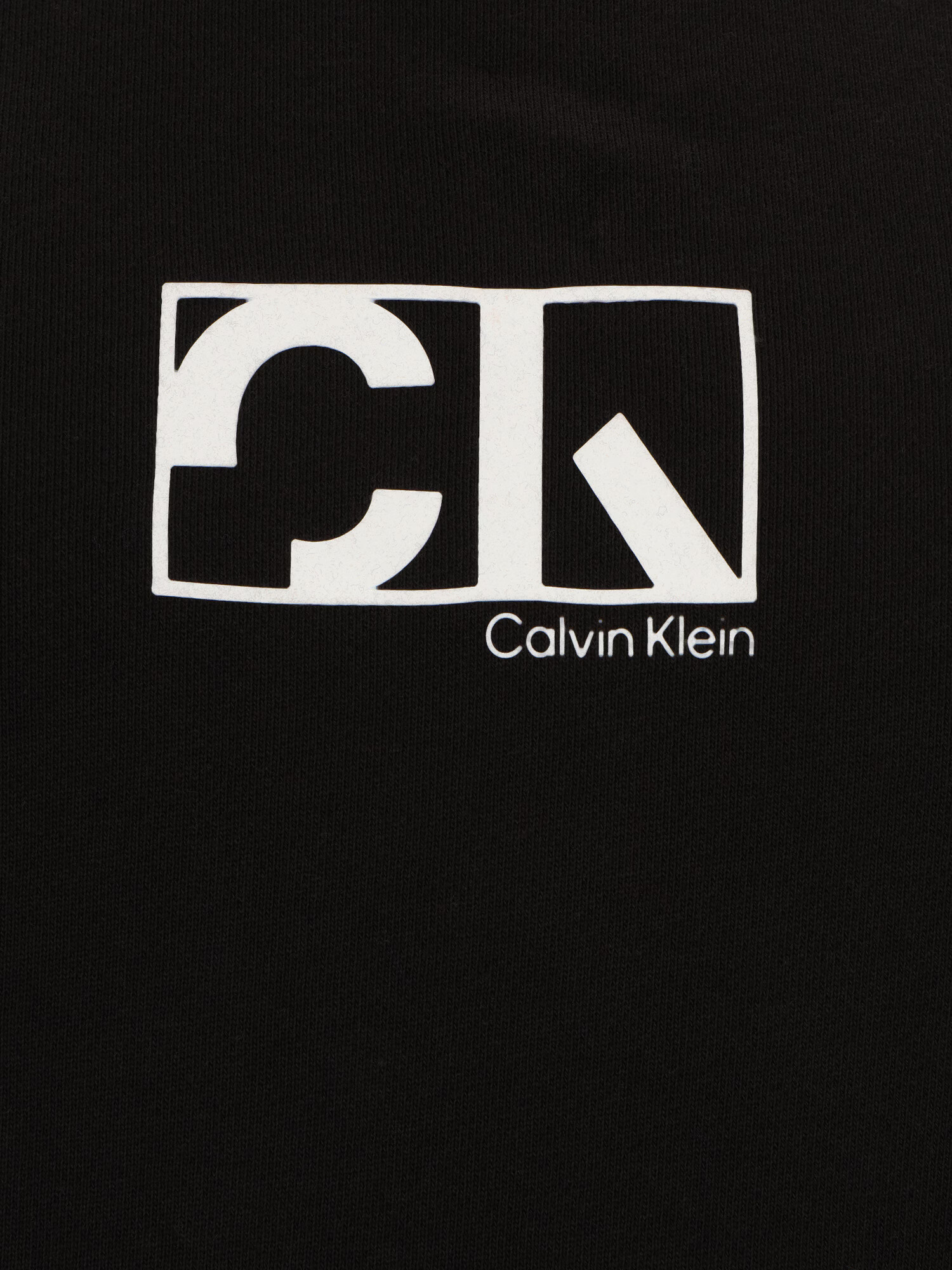 Calvin Klein Big & Tall Суичър черно / бяло - Pepit.bg