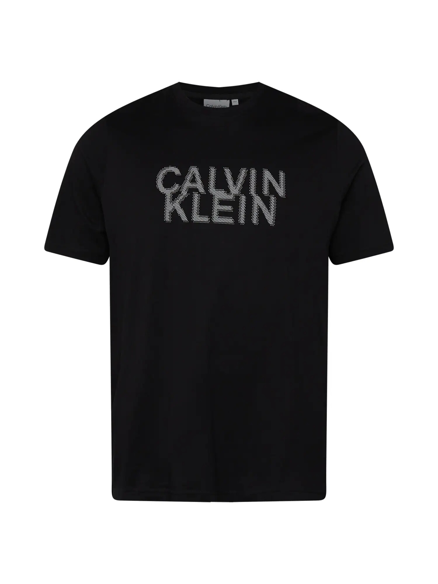 Calvin Klein Big & Tall Тениска сиво / черно - Pepit.bg