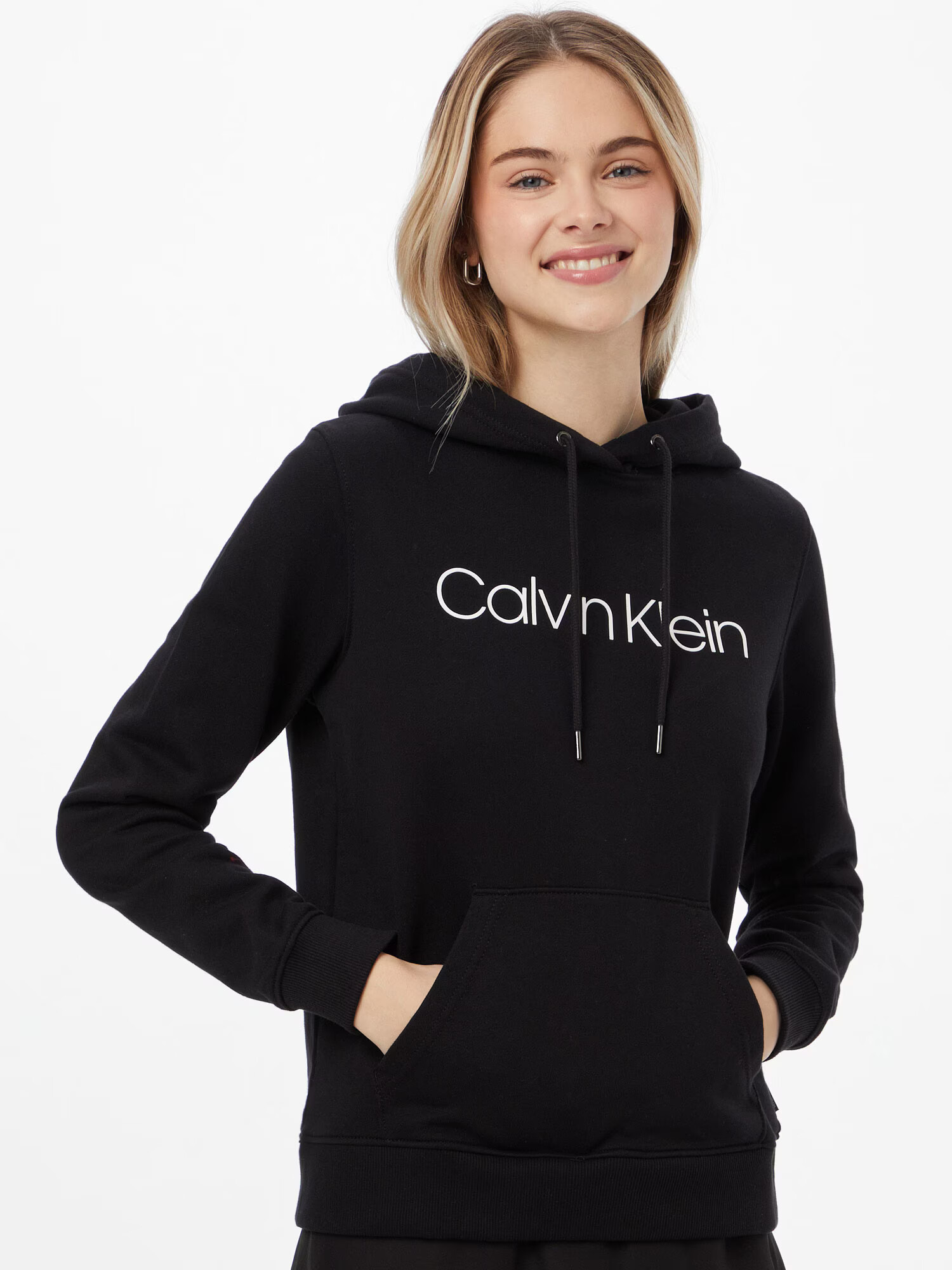 Calvin Klein Суичър черно / бяло - Pepit.bg