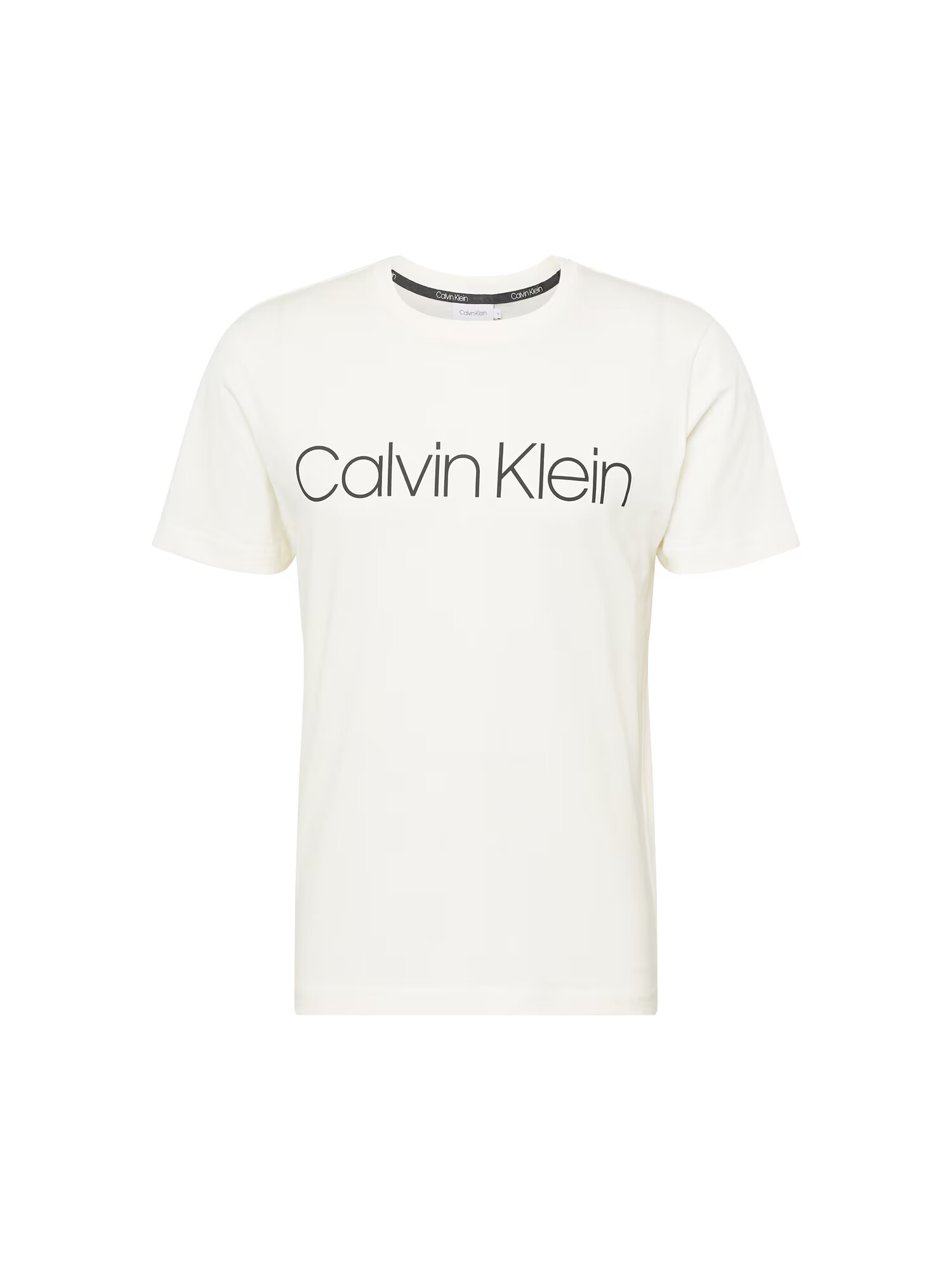 Calvin Klein Тениска кремаво / черно - Pepit.bg