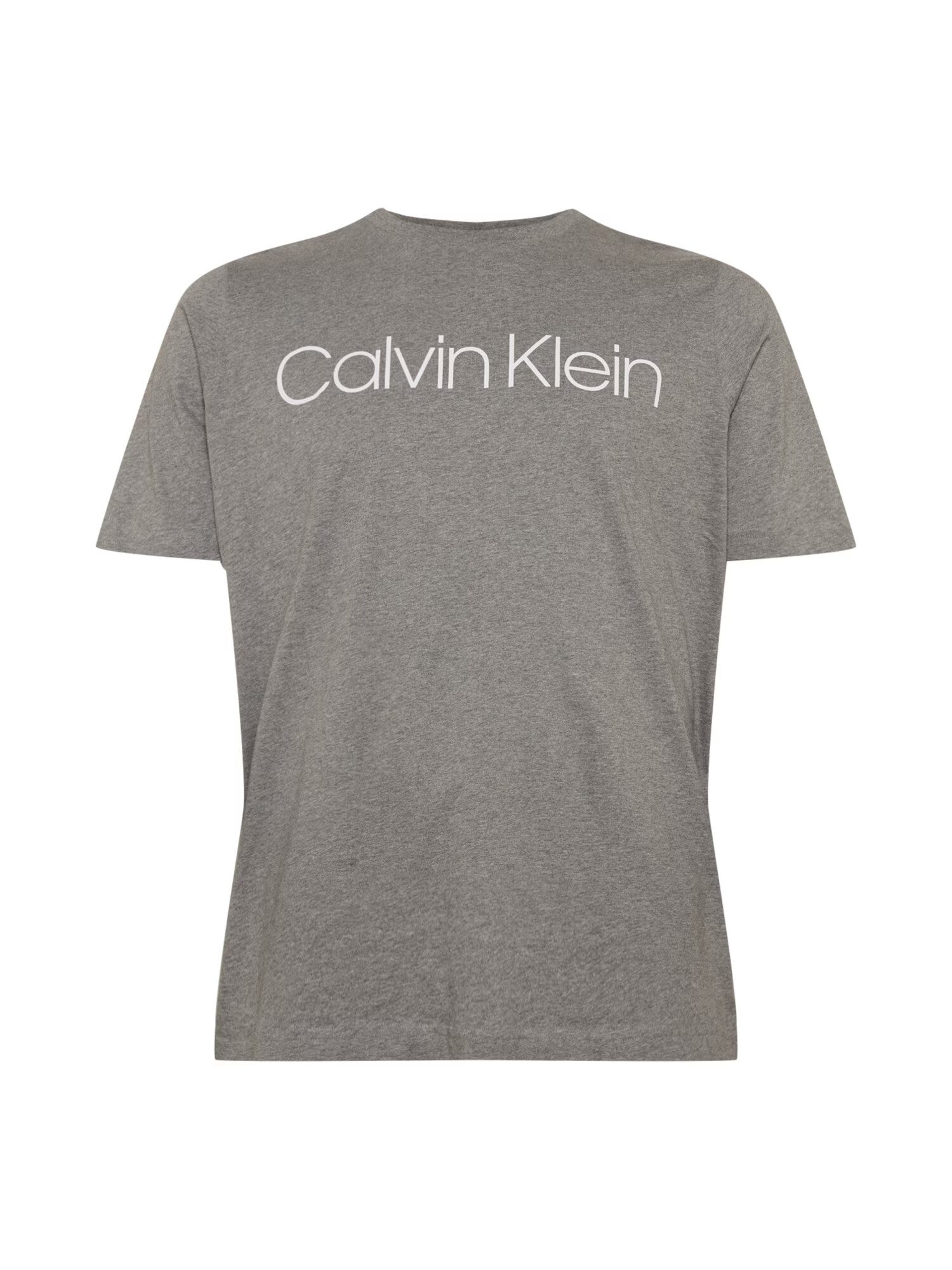 Calvin Klein Big & Tall Тениска сив меланж / бяло - Pepit.bg