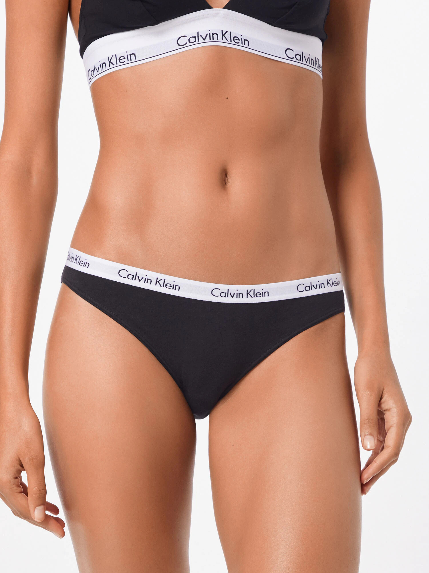 Calvin Klein Underwear Слип черно / бяло - Pepit.bg