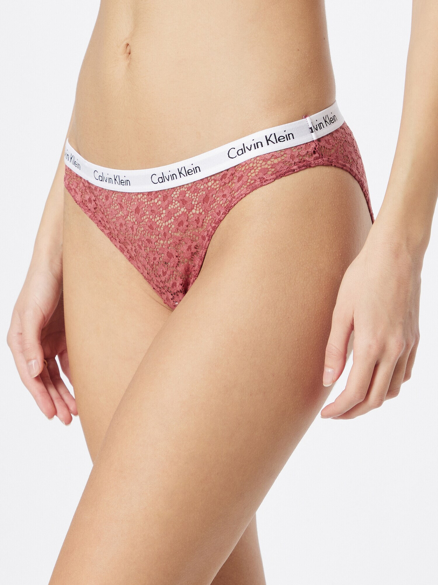 Calvin Klein Underwear Слип 'BIKINI' малина / черно / бяло - Pepit.bg