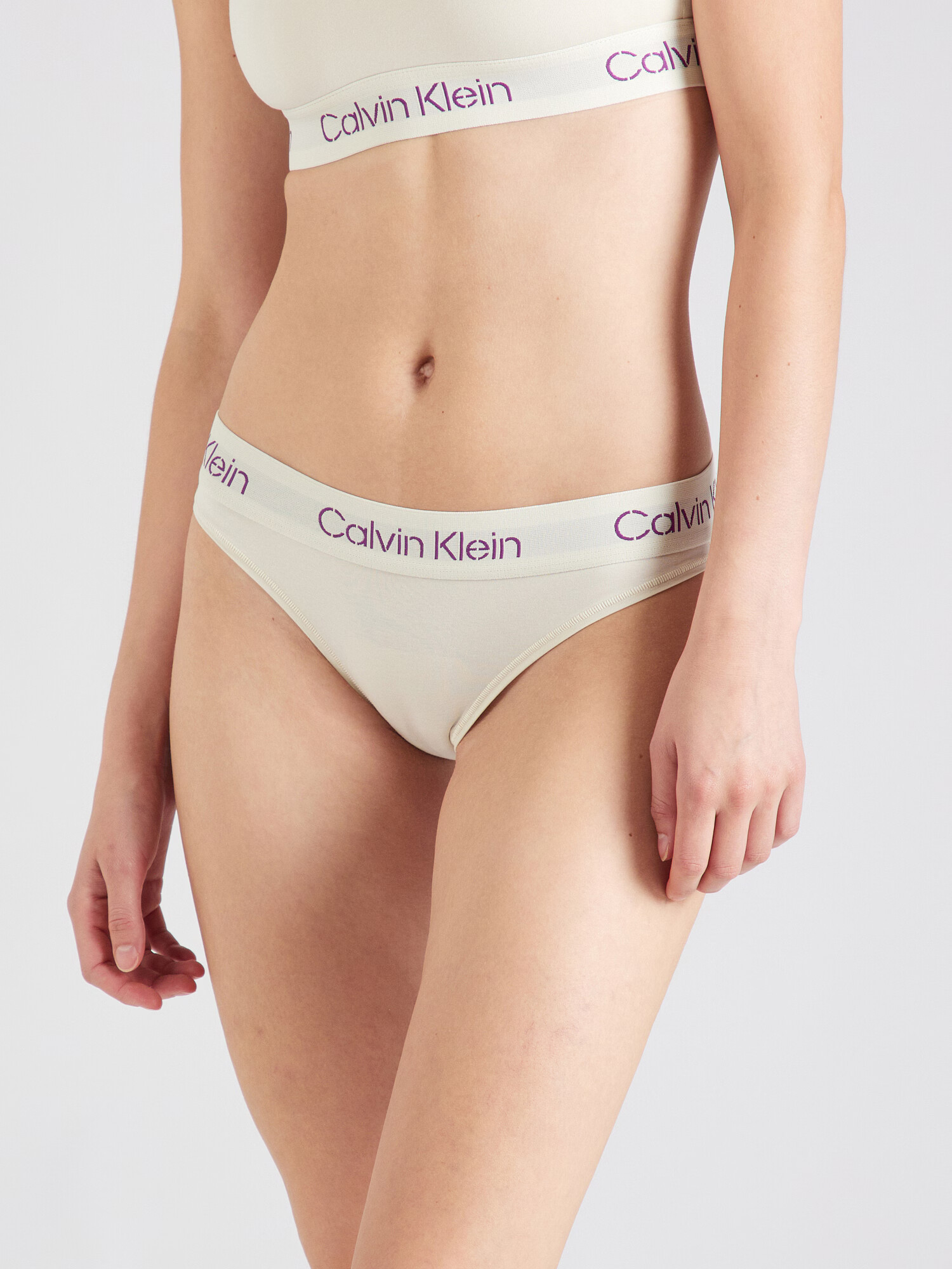 Calvin Klein Underwear Слип лилав / естествено бяло - Pepit.bg