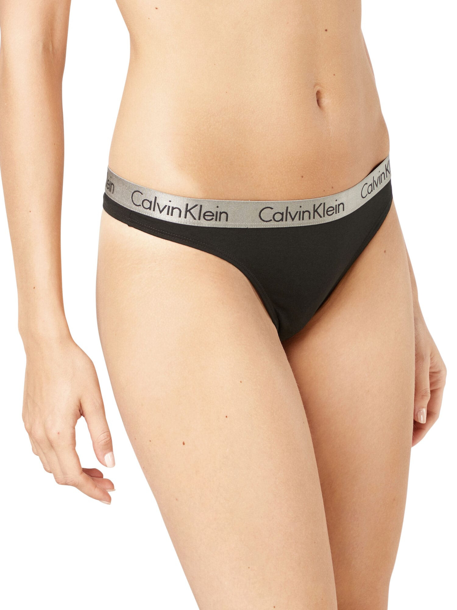 Calvin Klein Underwear Стринг 'RADIANT' черно - Pepit.bg