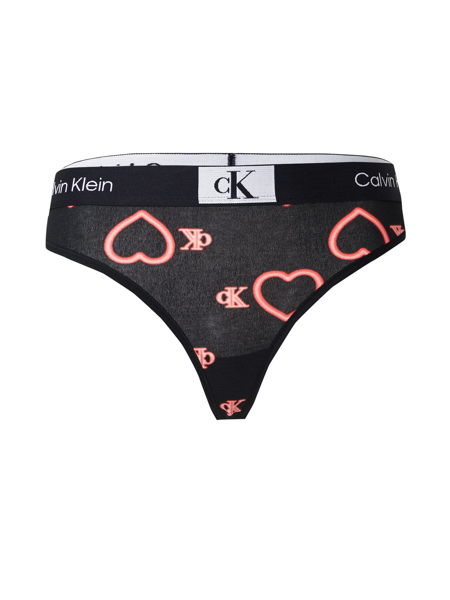 Calvin Klein Underwear Стринг светлочервено / черно / бяло - Pepit.bg