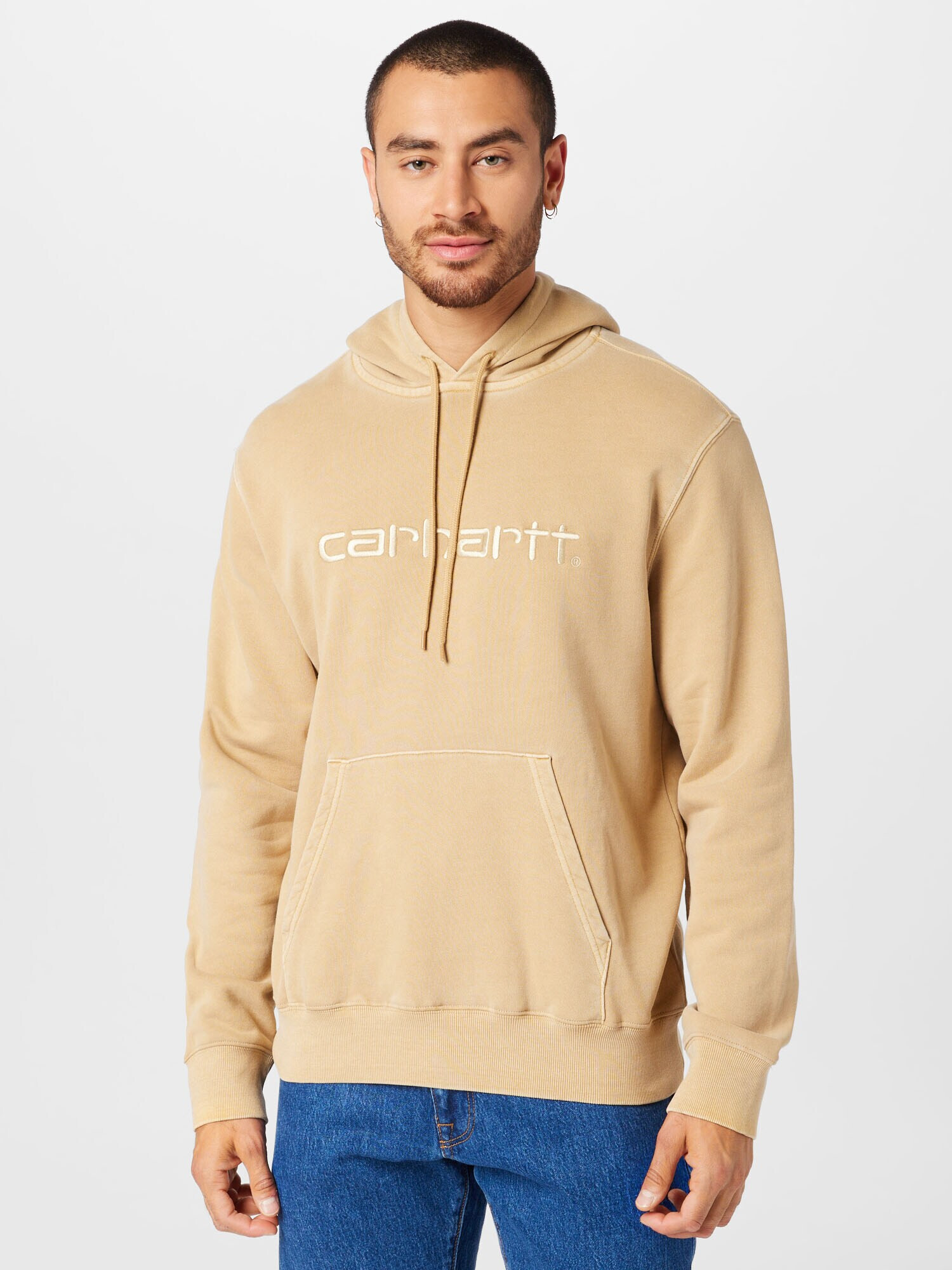 Carhartt WIP Суичър светлокафяво - Pepit.bg