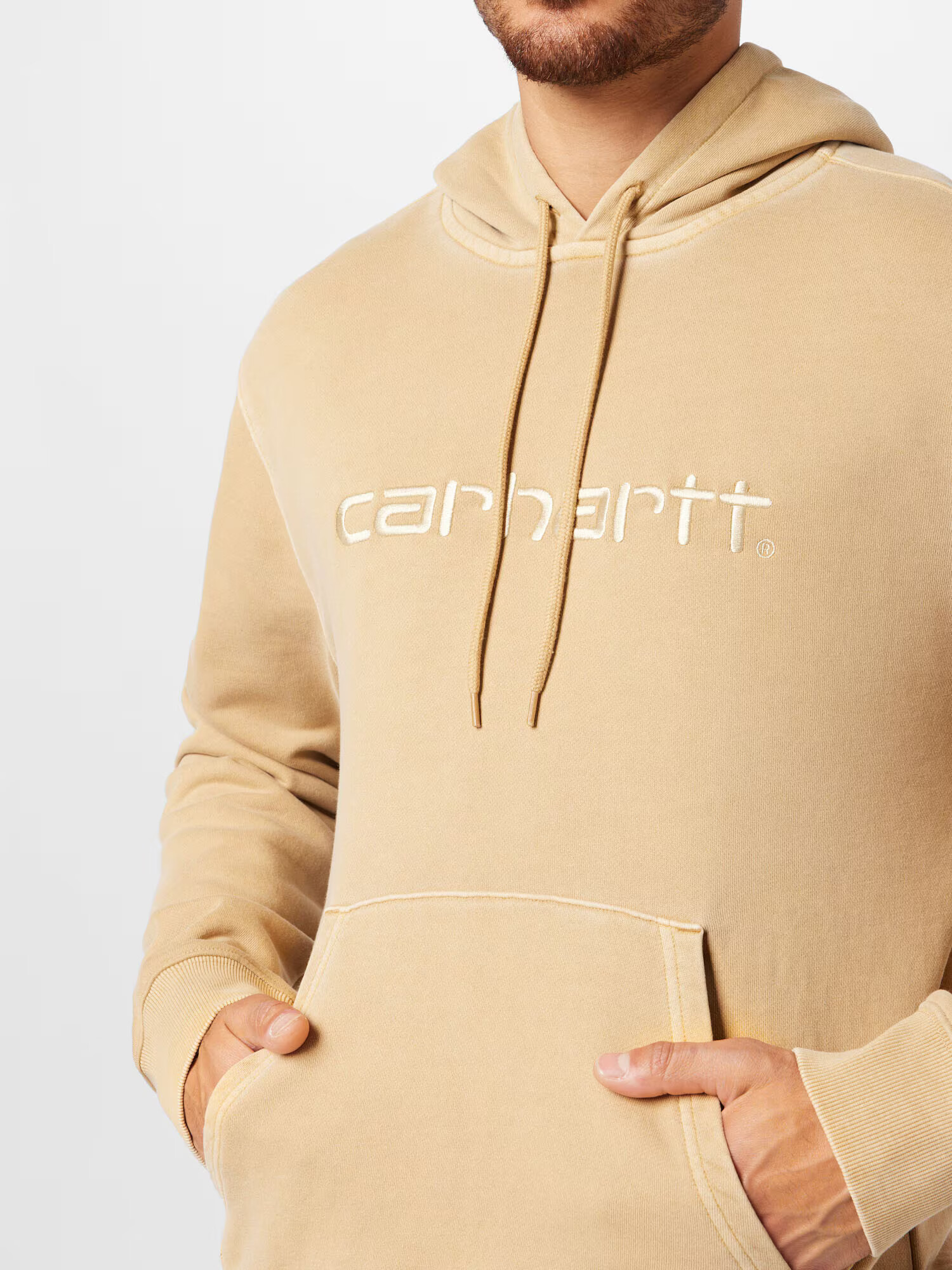 Carhartt WIP Суичър светлокафяво - Pepit.bg