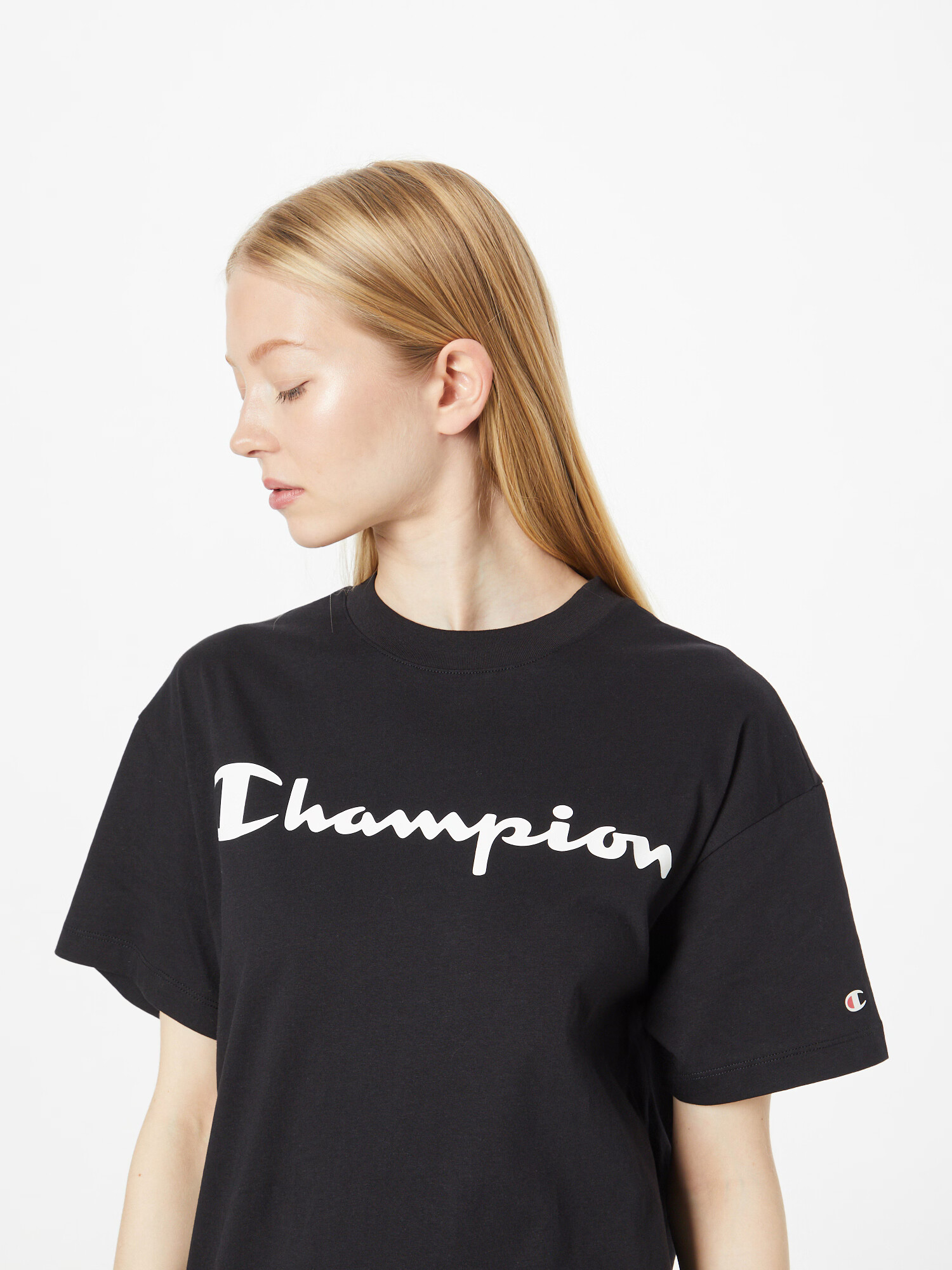 Champion Authentic Athletic Apparel Рокля черно / бяло - Pepit.bg