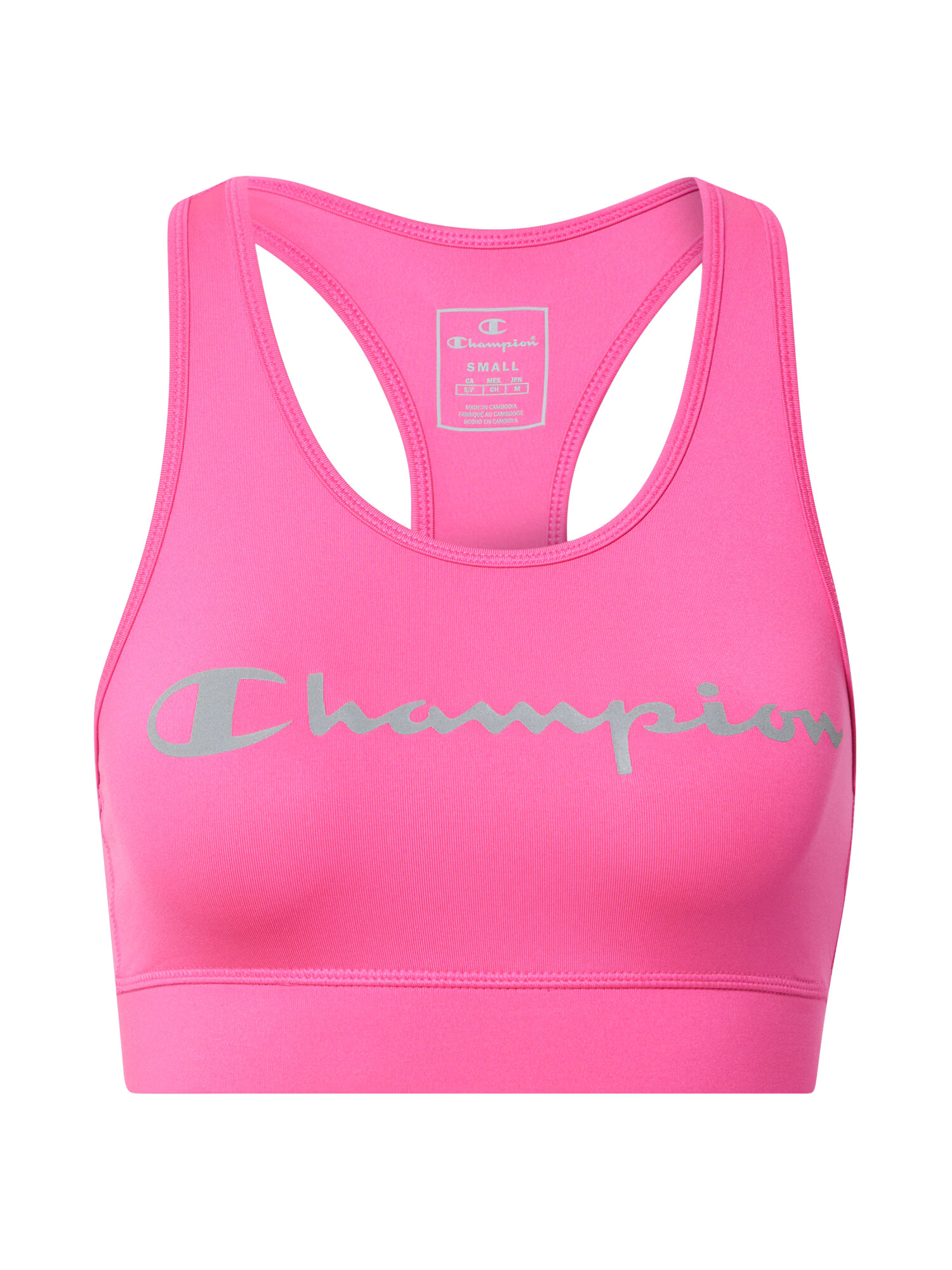 Champion Authentic Athletic Apparel Спортен сутиен розово / сиво - Pepit.bg