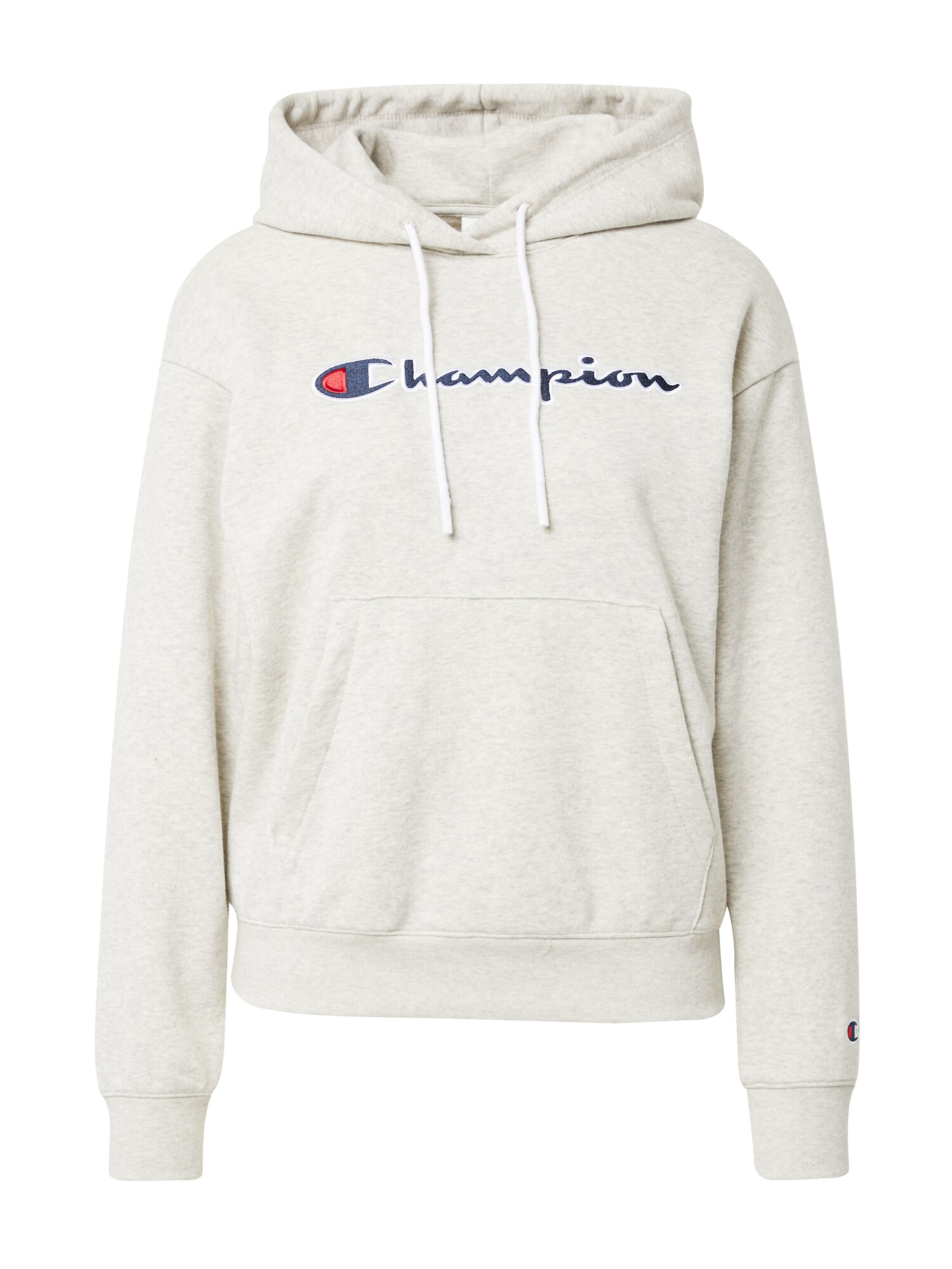 Champion Authentic Athletic Apparel Суичър сив меланж / бяло / червено / нейви синьо - Pepit.bg