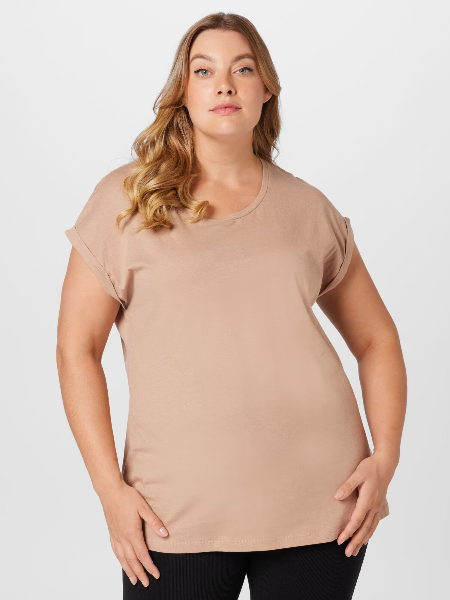 Dorothy Perkins Curve Тениска камел - Pepit.bg