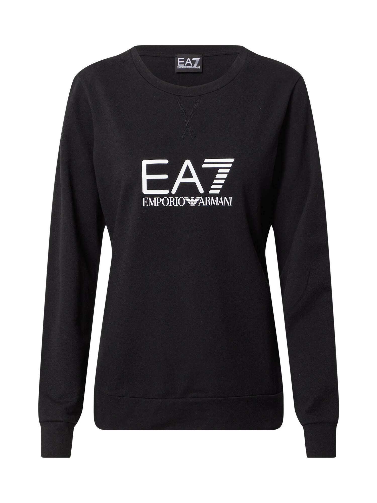 EA7 Emporio Armani Sweatshirt черно / бяло - Pepit.bg