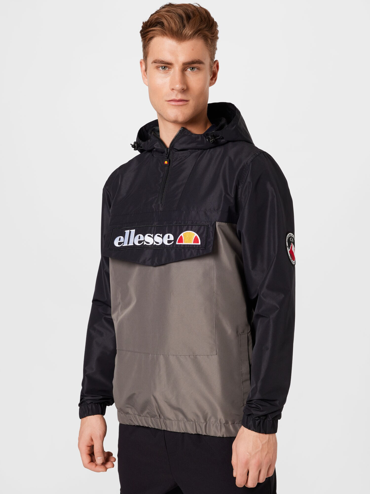 ELLESSE Преходно яке тъмносиво / оранжево / черно / бяло - Pepit.bg