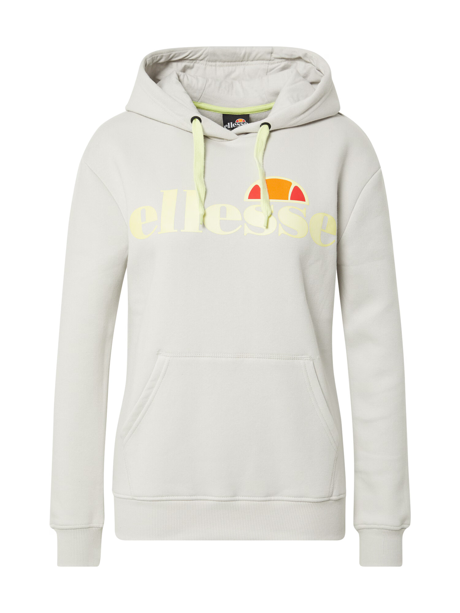 ELLESSE Спортен блузон с качулка 'Elce' светлосиво / светложълто / оранжево / червено - Pepit.bg