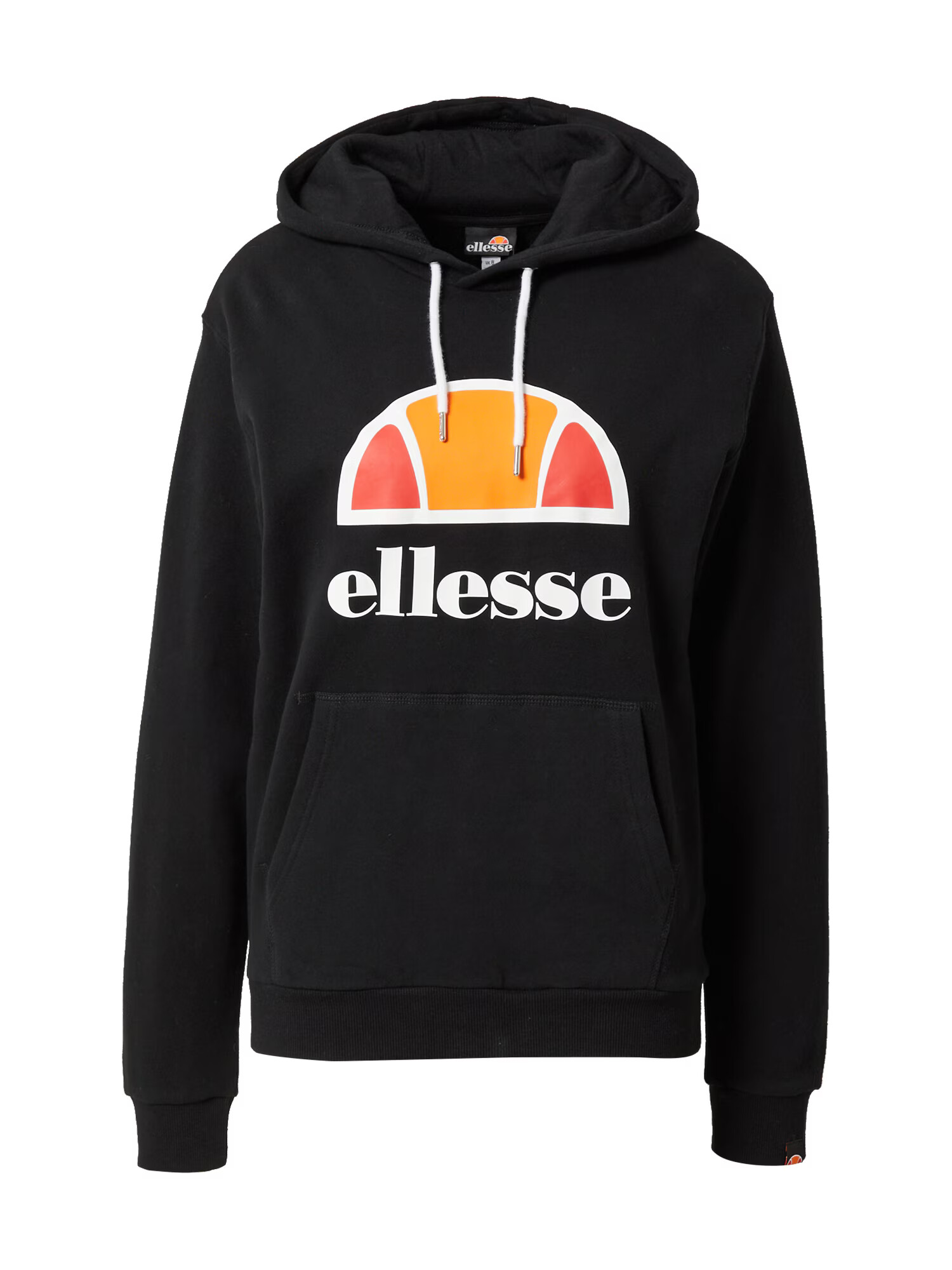 ELLESSE Спортен блузон 'Yuffie' черно / бяло / оранжево / червено - Pepit.bg