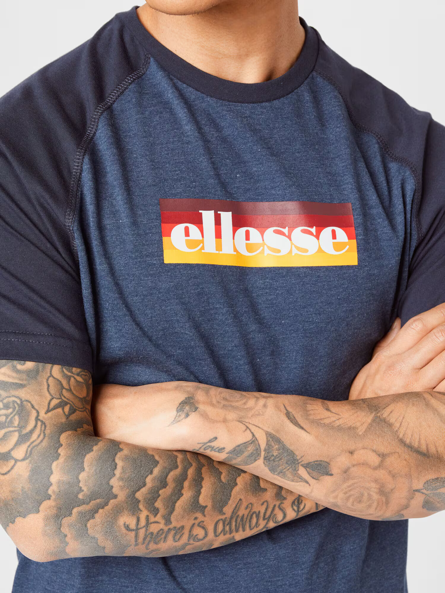 ELLESSE Тениска 'Kershaw' нейви синьо / светложълто / червено / бяло - Pepit.bg