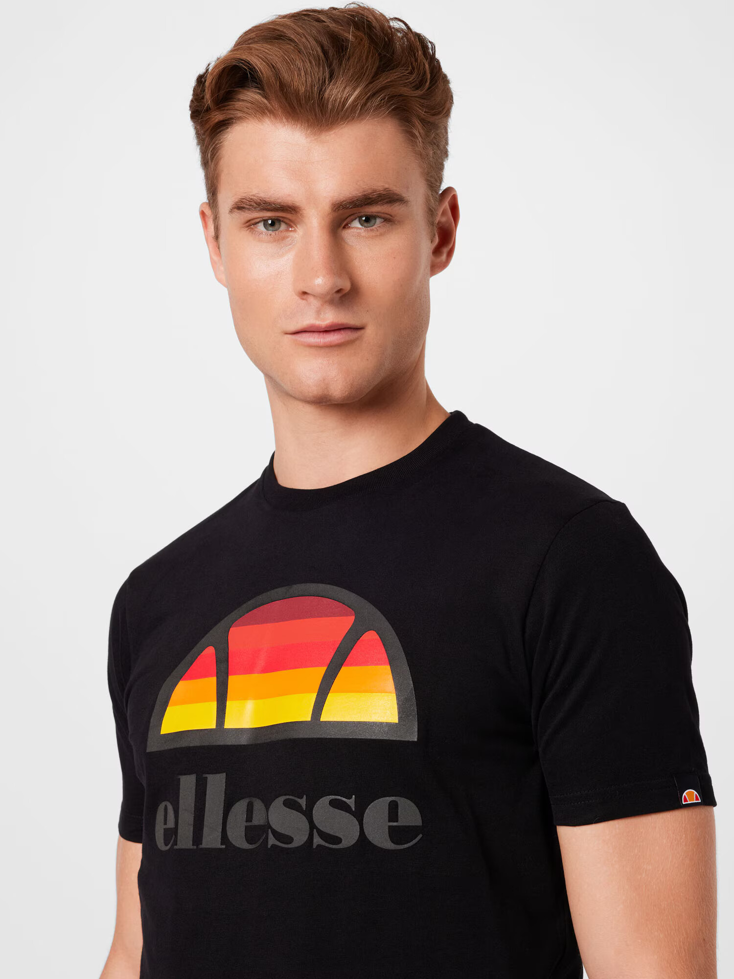 ELLESSE Тениска 'Sunset' оранжево / червено / черно - Pepit.bg