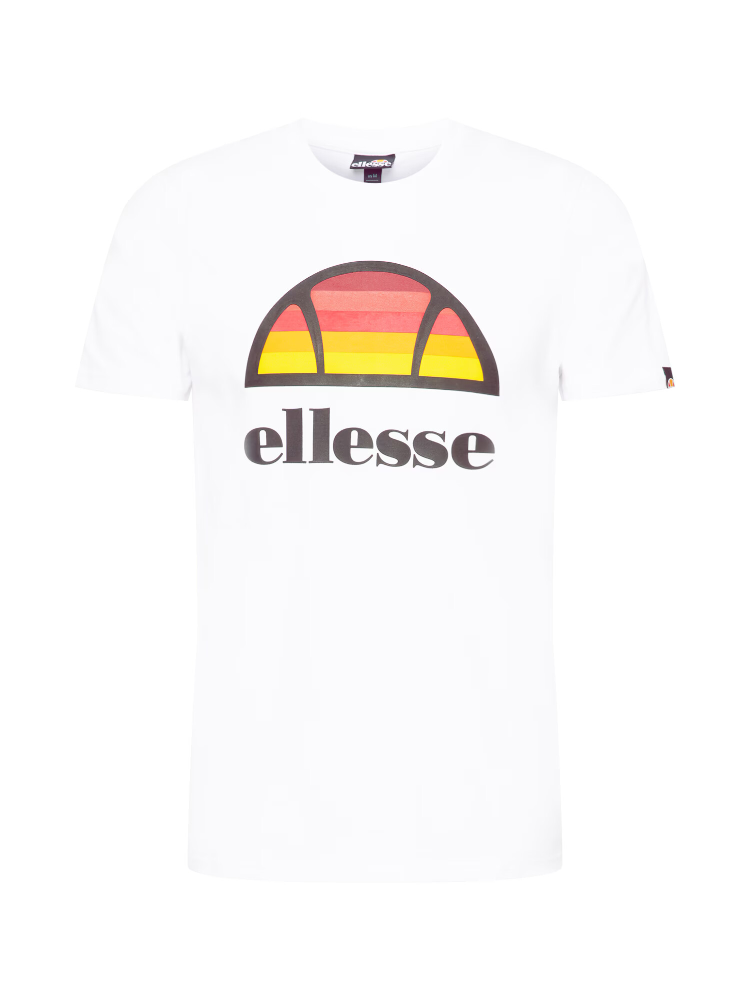 ELLESSE Тениска 'Sunset' жълто / къри / червено / черно / бяло - Pepit.bg