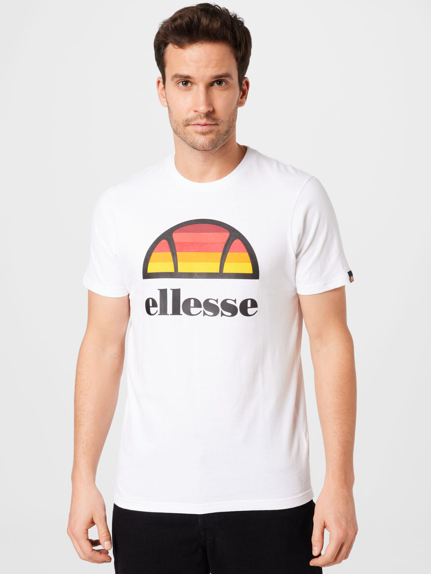 ELLESSE Тениска 'Sunset' жълто / къри / червено / черно / бяло - Pepit.bg