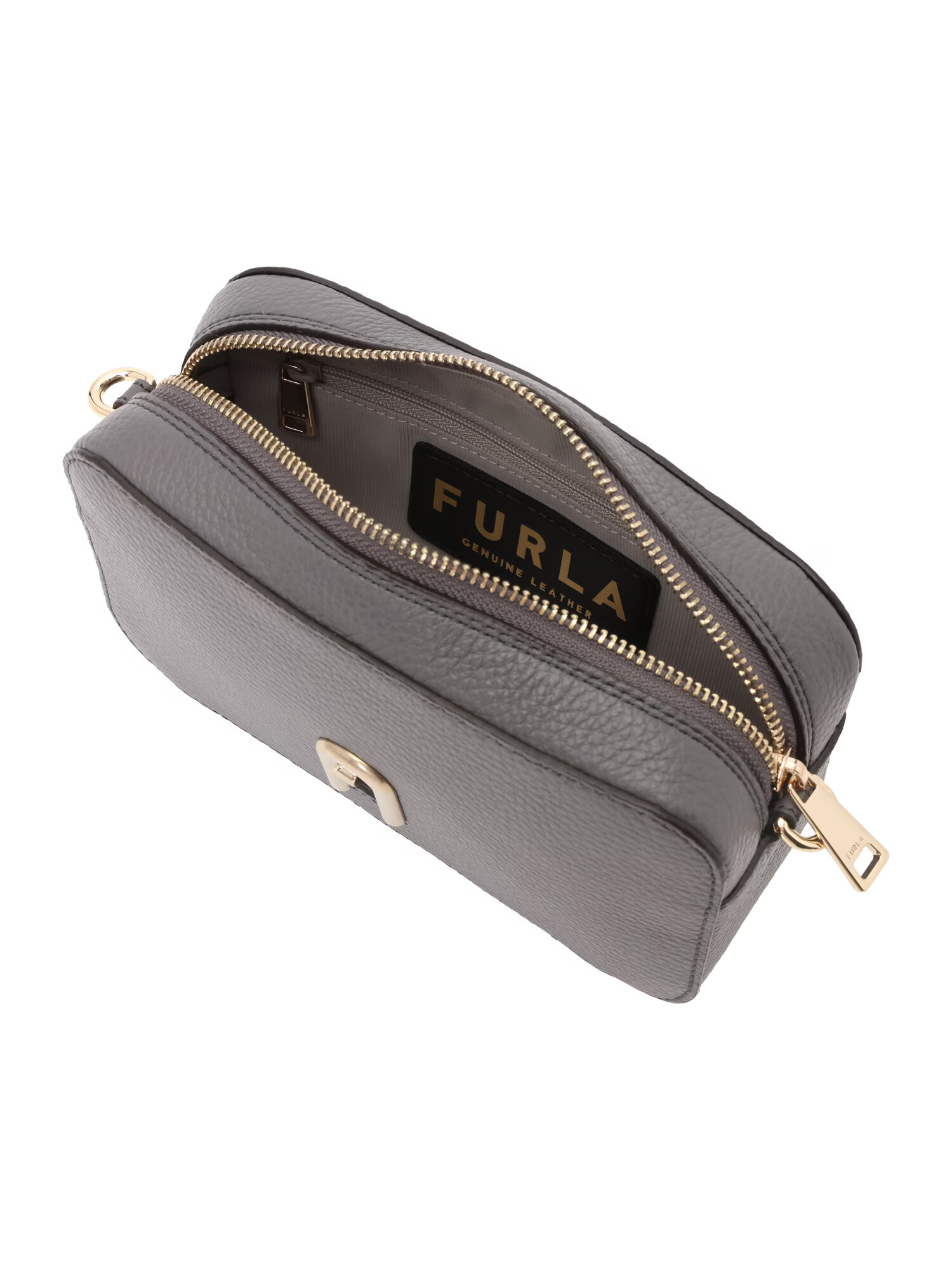 FURLA Чанта с презрамки злато / тъмносиво / черно / бяло - Pepit.bg