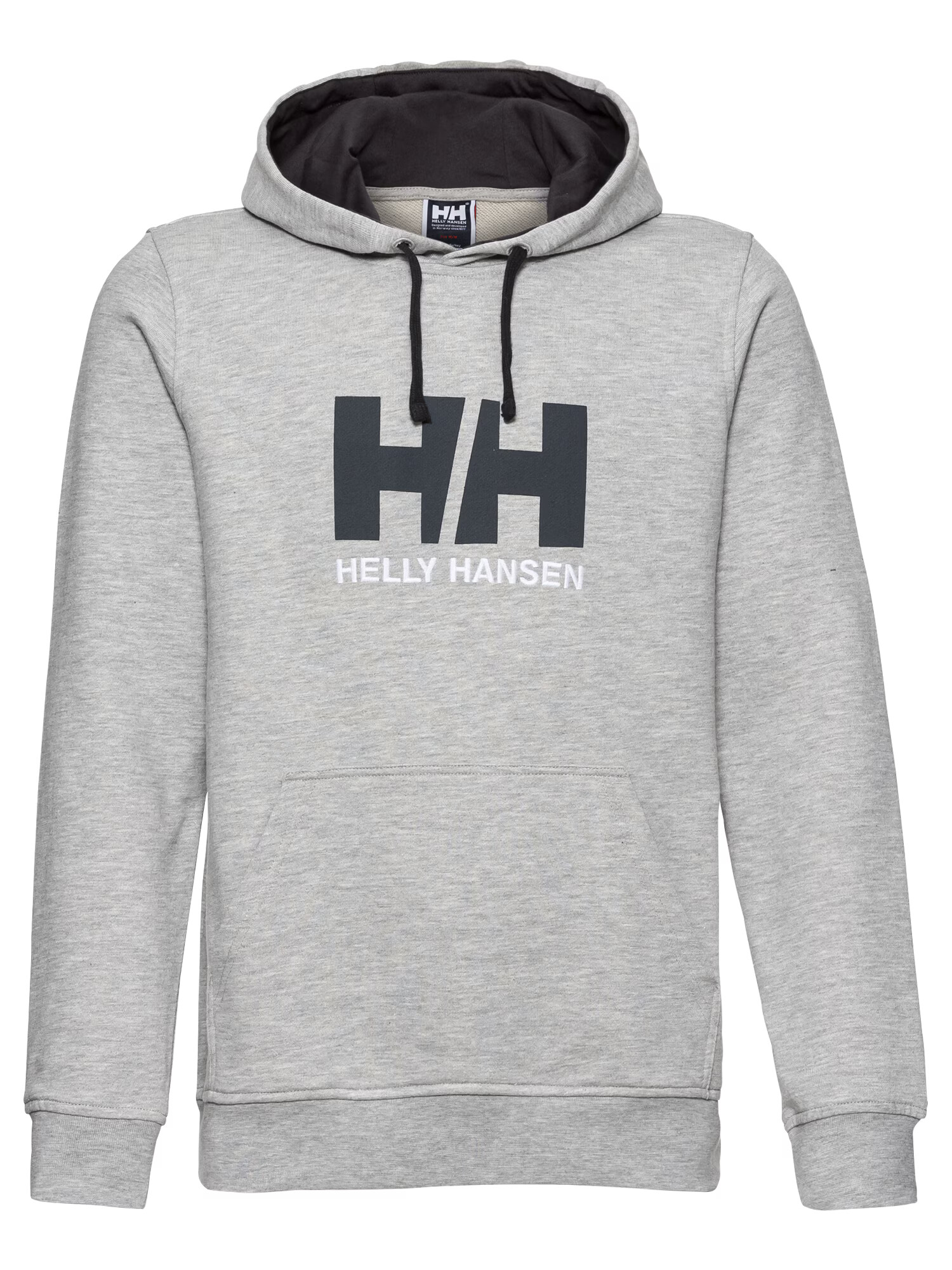 HELLY HANSEN Блузон с качулка 'HH LOGO HOODIE' бяло / тъмносиньо / сив меланж - Pepit.bg