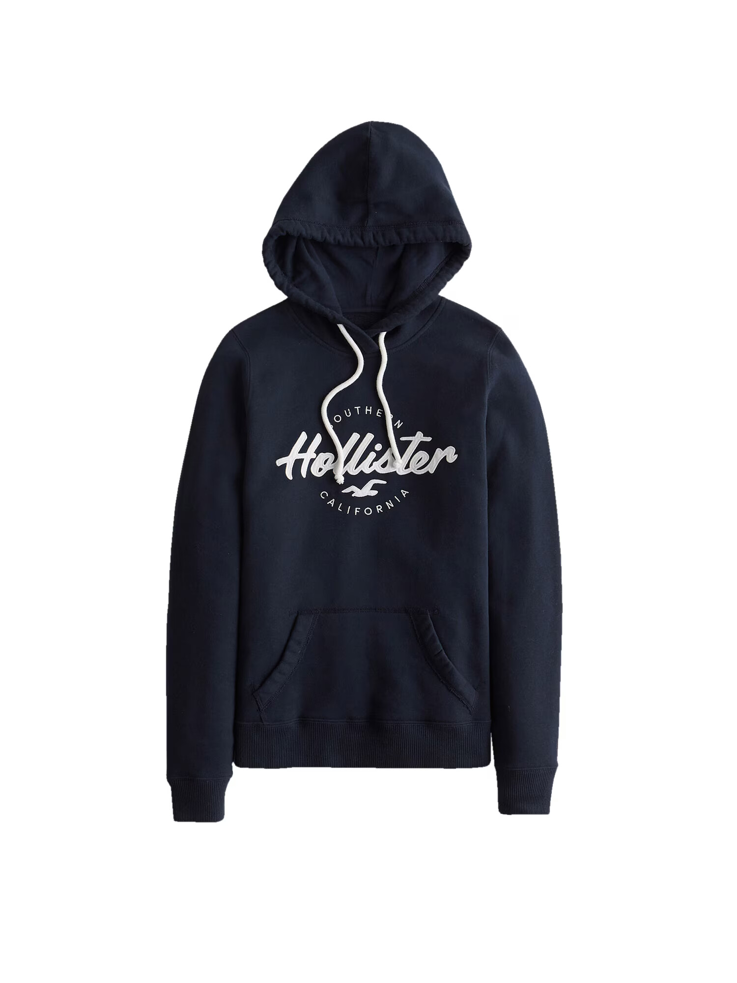 HOLLISTER Sweatshirt нейви синьо / бяло - Pepit.bg