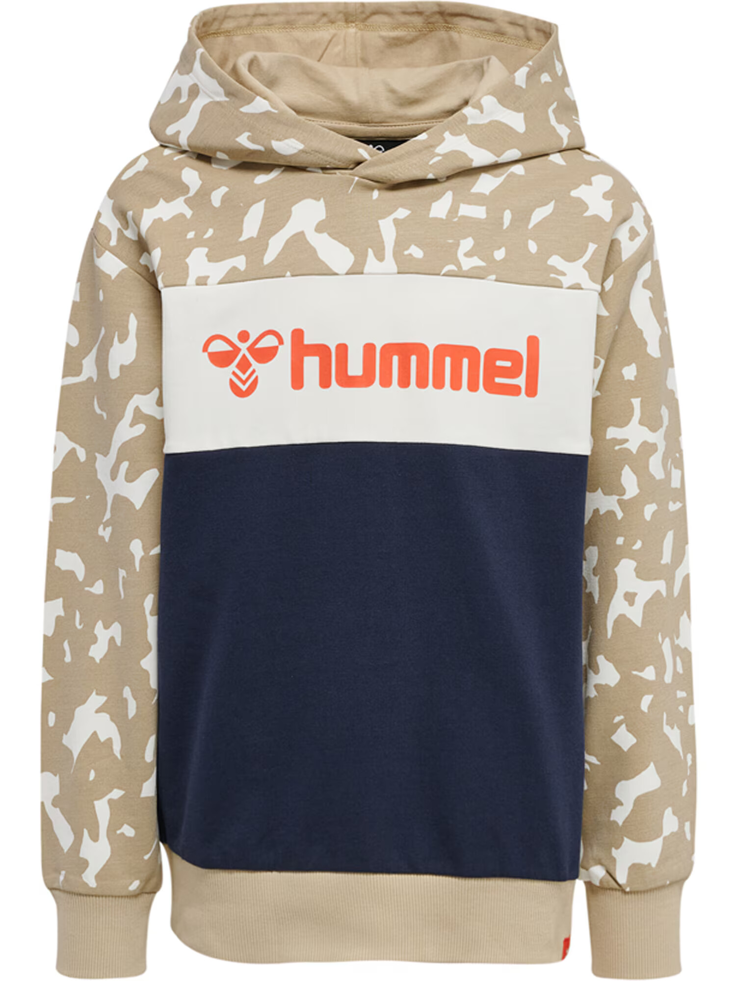 Hummel Суичър 'Luke' бежово / цвят "пясък" / нейви синьо / тъмнооранжево - Pepit.bg