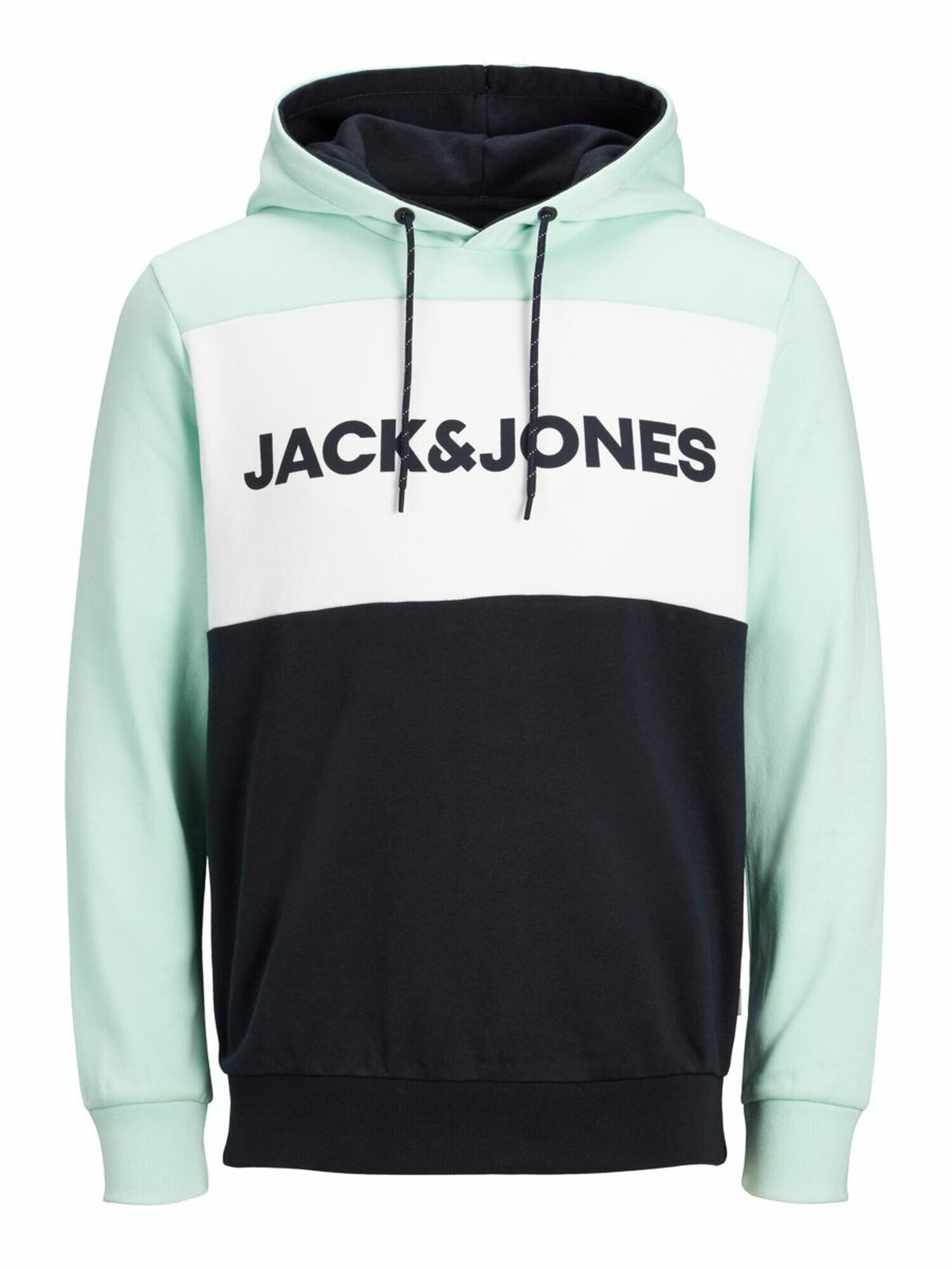 JACK & JONES Суичър тюркоазен / черно - Pepit.bg