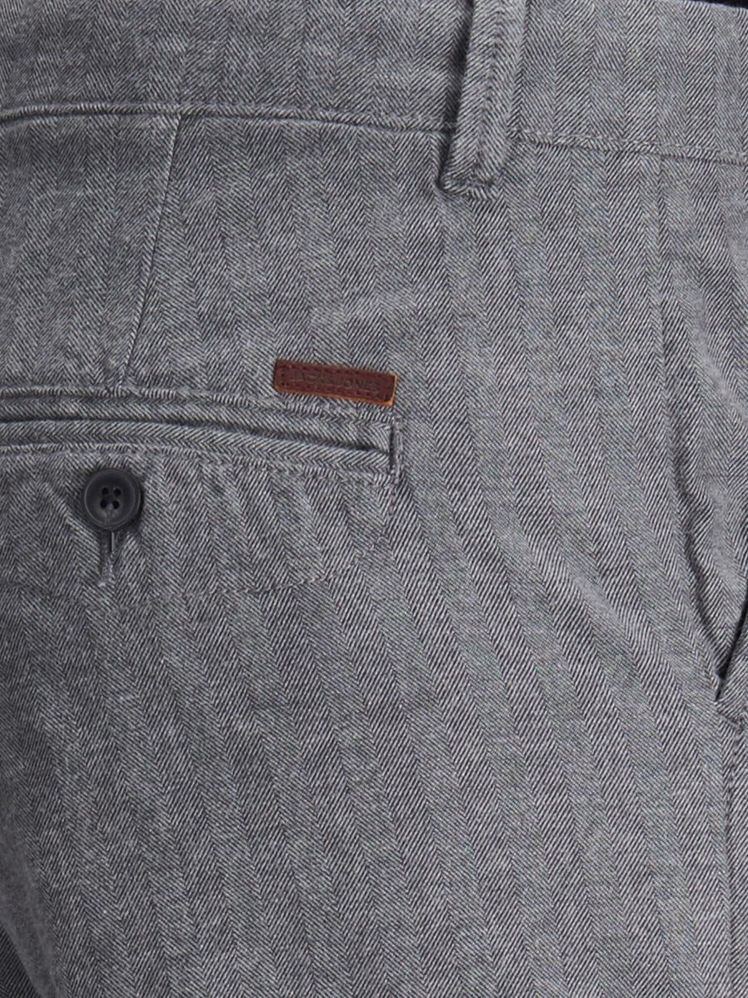 JACK & JONES Панталон Chino 'Ollie' светлосиво / тъмносиво - Pepit.bg