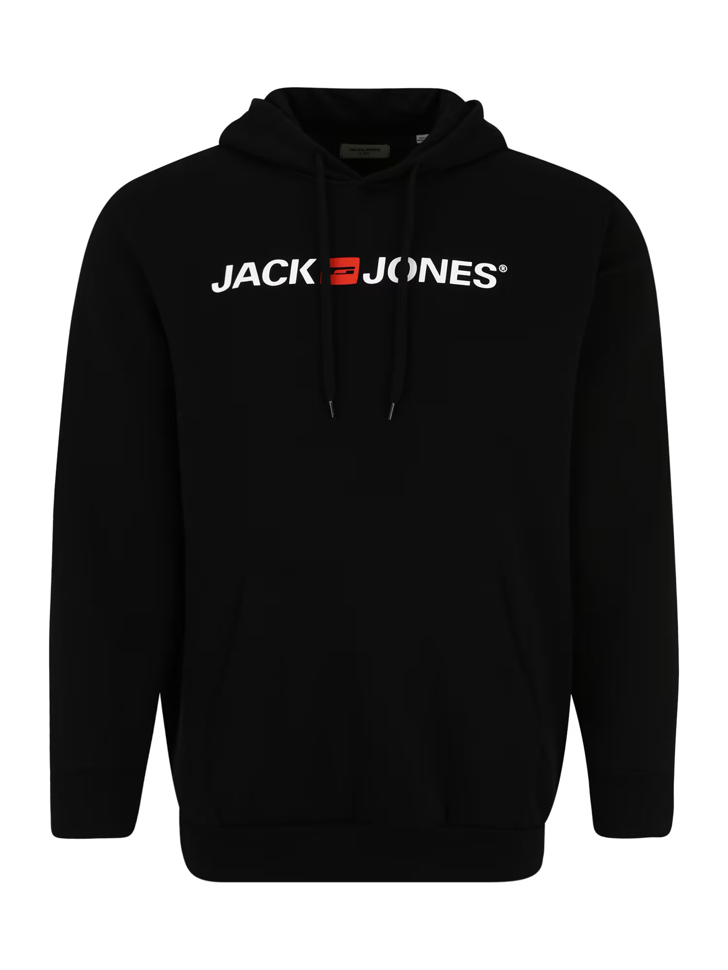 Jack & Jones Plus Суичър 'Corp Old' червено / черно / бяло - Pepit.bg