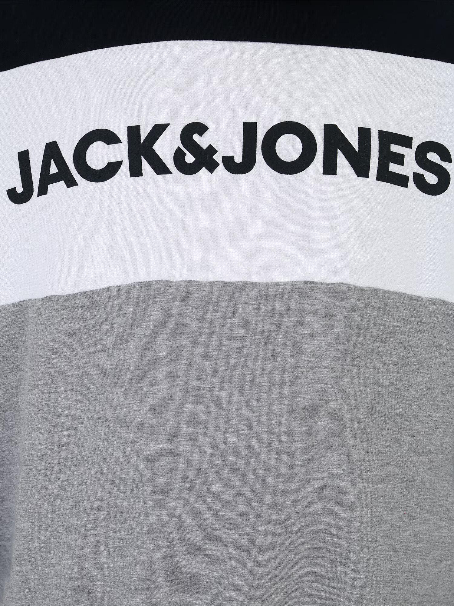 Jack & Jones Plus Суичър нейви синьо / сиво / бяло - Pepit.bg