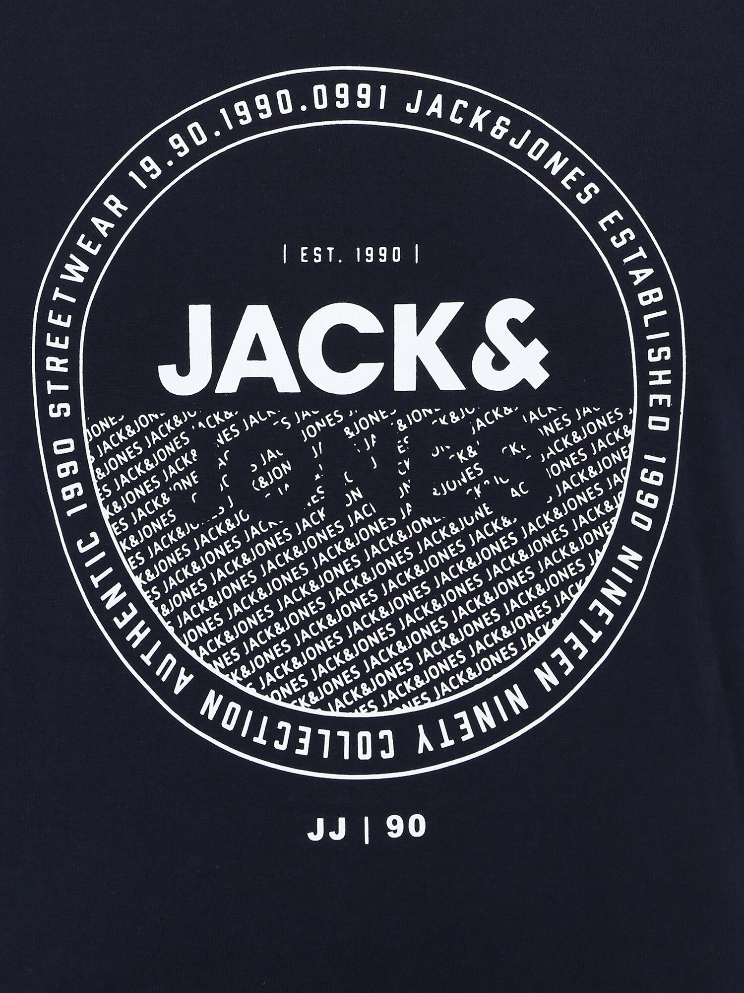 Jack & Jones Plus Тениска 'RALF' нейви синьо / бяло - Pepit.bg