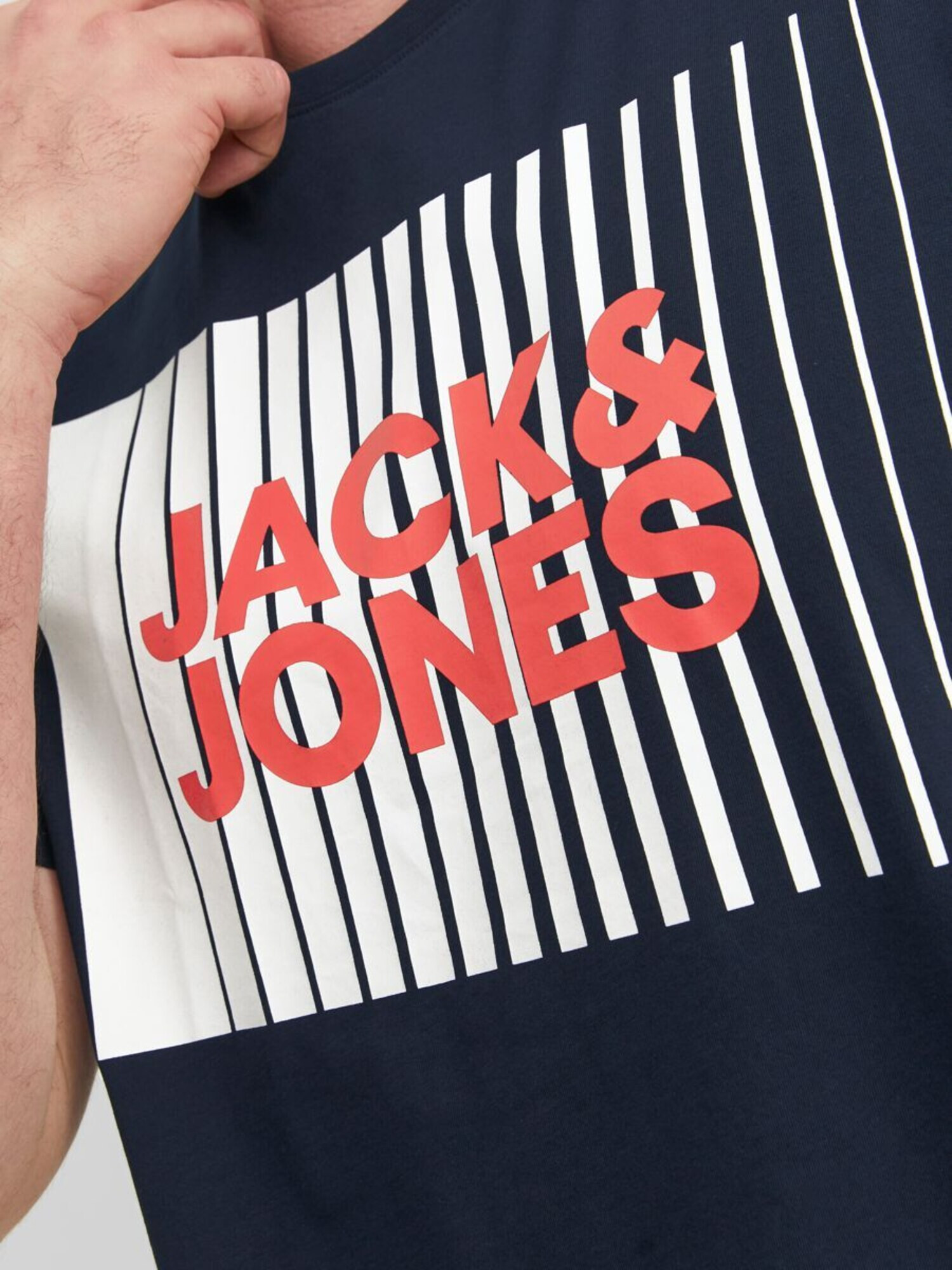 Jack & Jones Plus Тениска синьо / червено / бяло - Pepit.bg