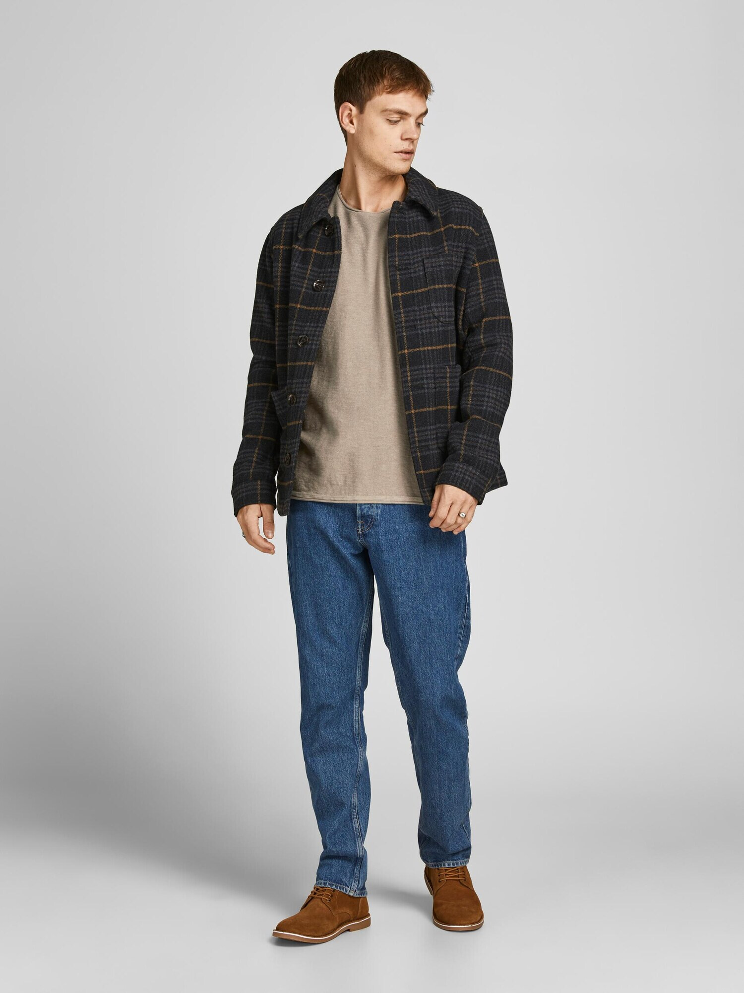 JACK & JONES Пуловер 'George' грейдж - Pepit.bg