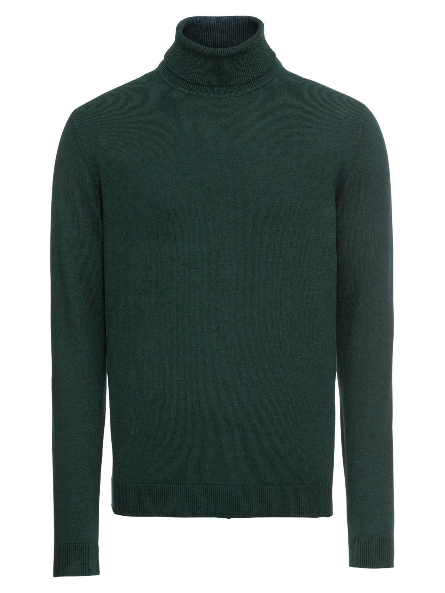 JACK & JONES Пуловер 'JPRCHAMP KNIT ROLL NECK' тъмнозелено - Pepit.bg