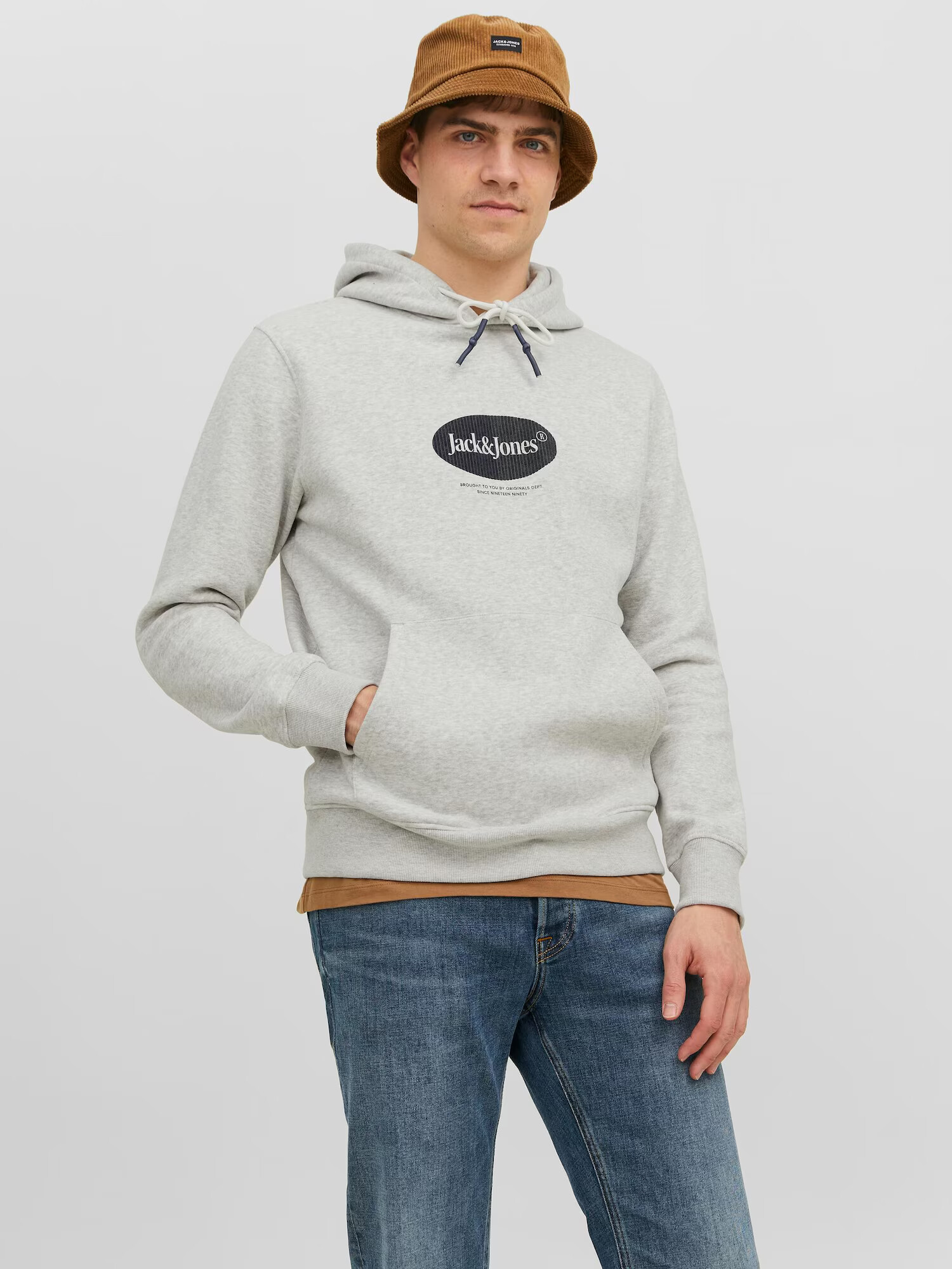 JACK & JONES Суичър 'Dalston' нейви синьо / сив меланж - Pepit.bg