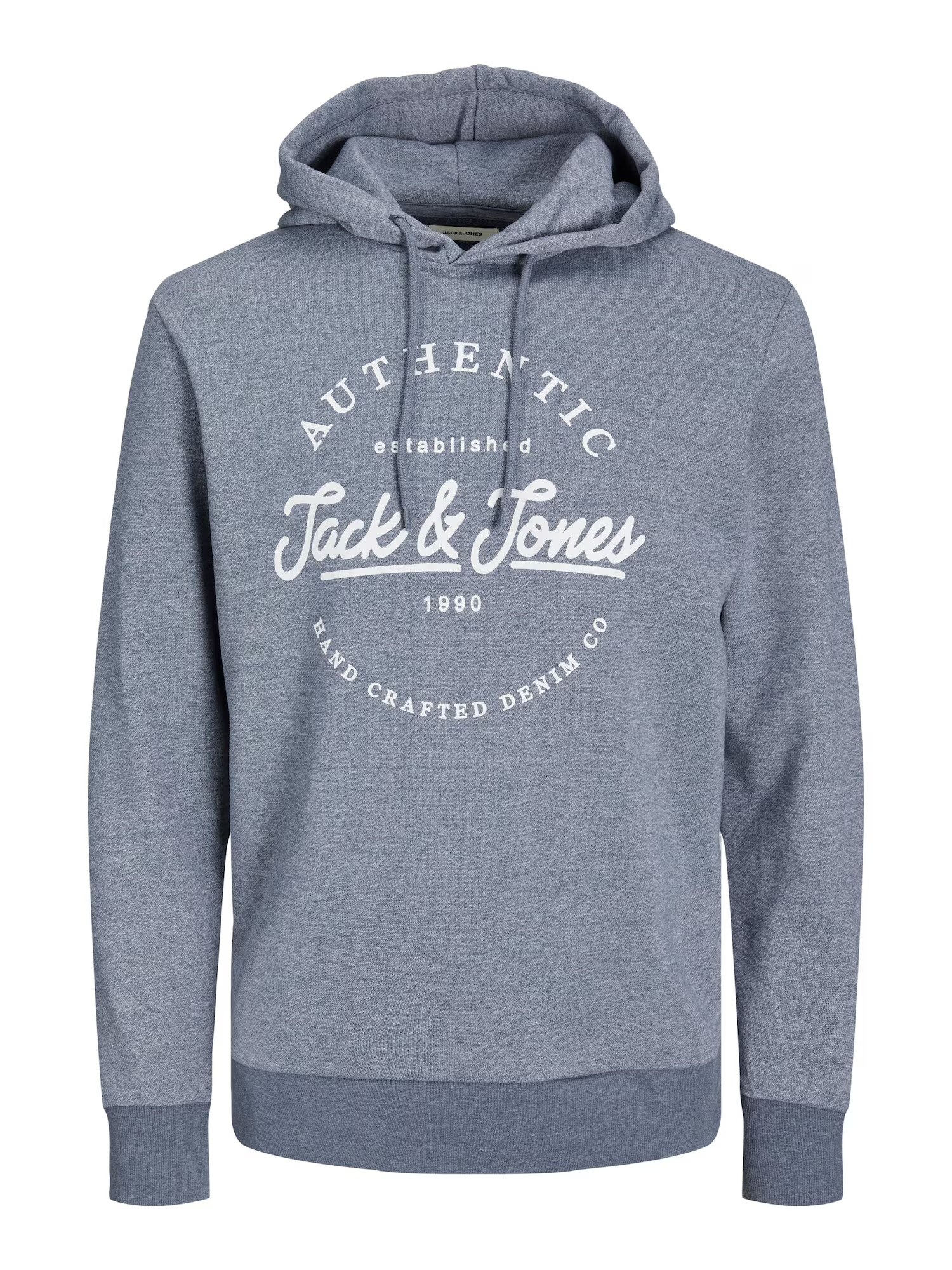 JACK & JONES Суичър 'Dusty' синьо меланж / бяло - Pepit.bg