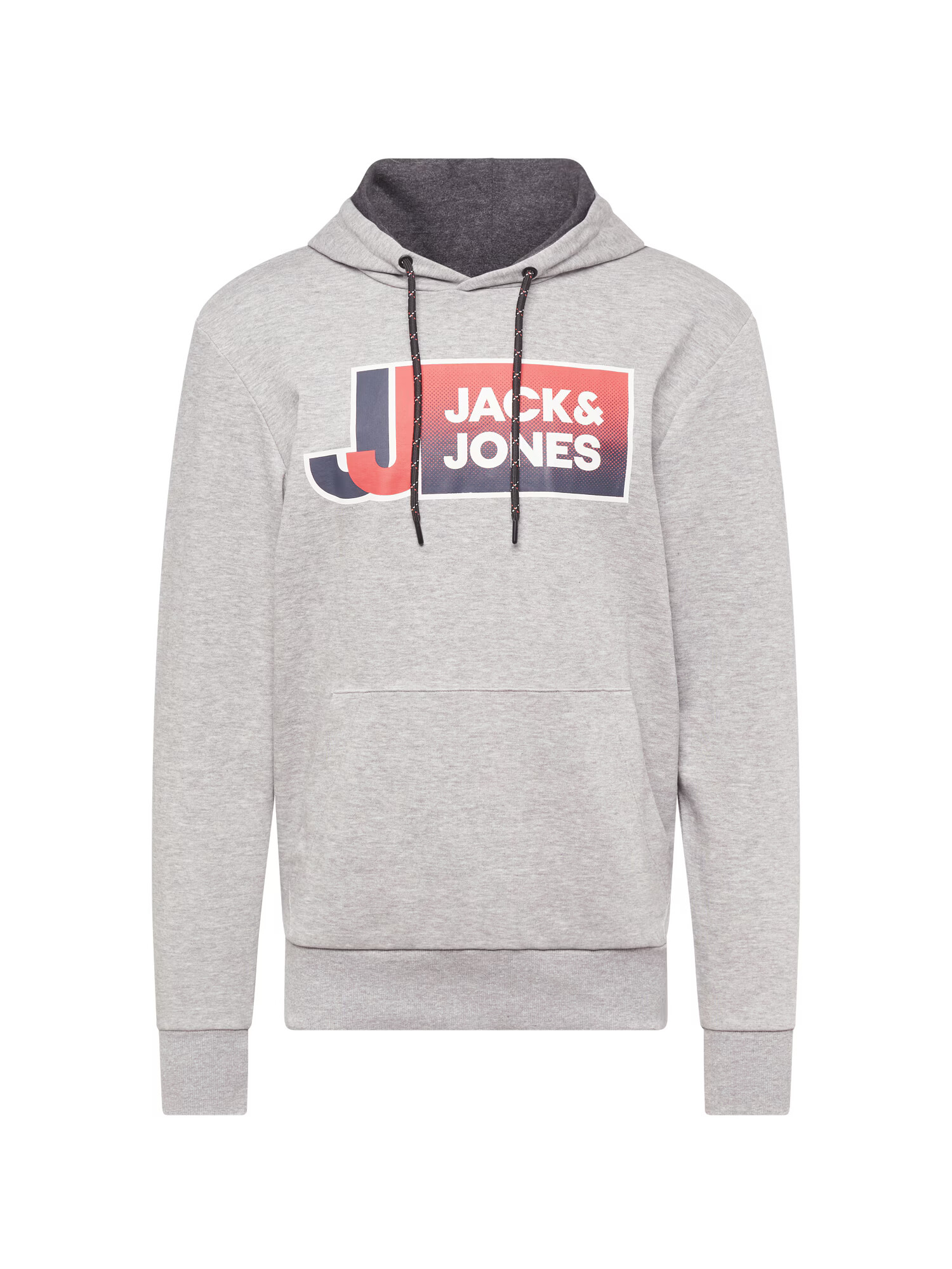 JACK & JONES Суичър нейви синьо / светлосиво / пастелно червено - Pepit.bg