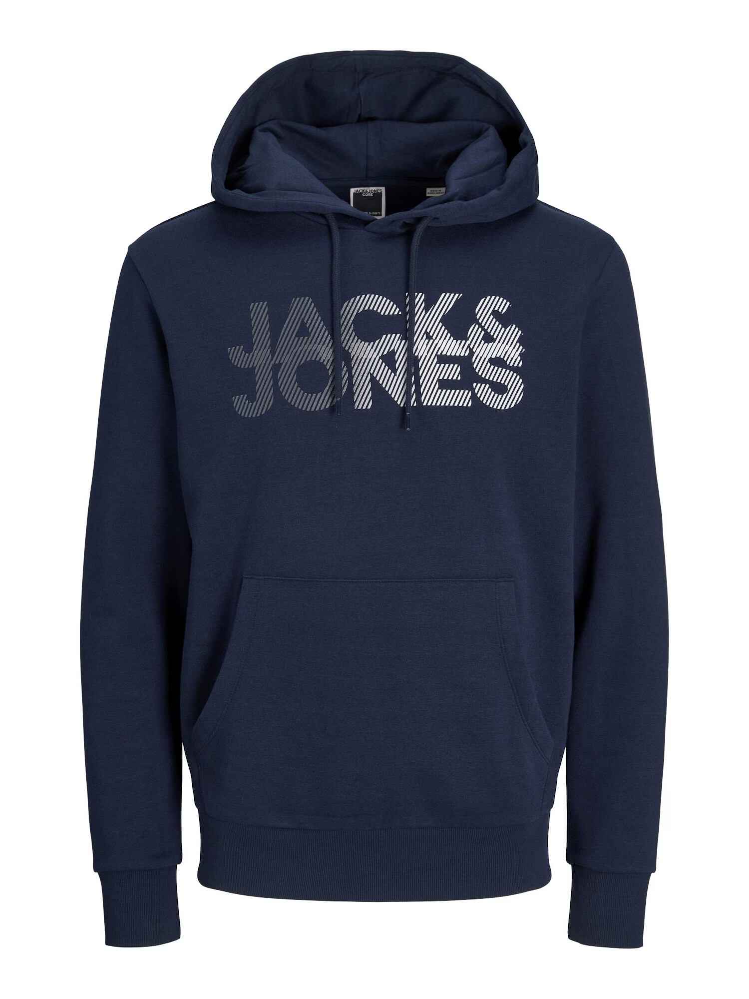 JACK & JONES Суичър 'SHADY' тъмносиньо / светлосиво / нефритено зелено / бяло - Pepit.bg