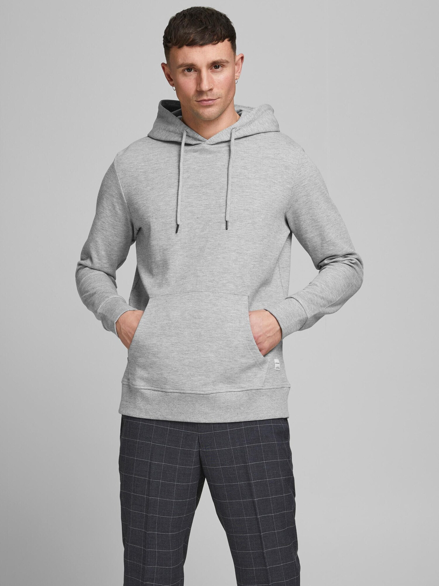 JACK & JONES Суичър сив меланж - Pepit.bg