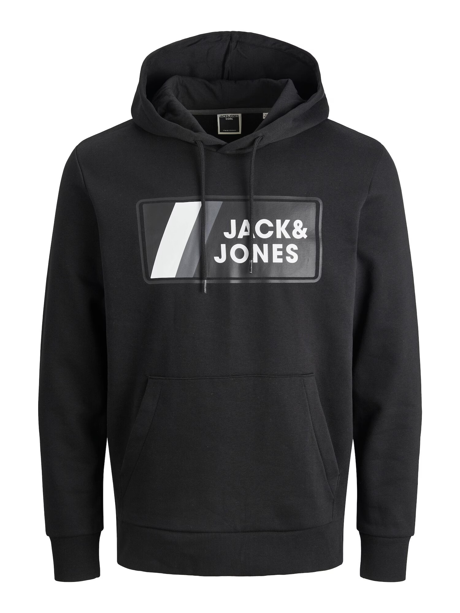 JACK & JONES Суичър сиво / черно / бяло - Pepit.bg