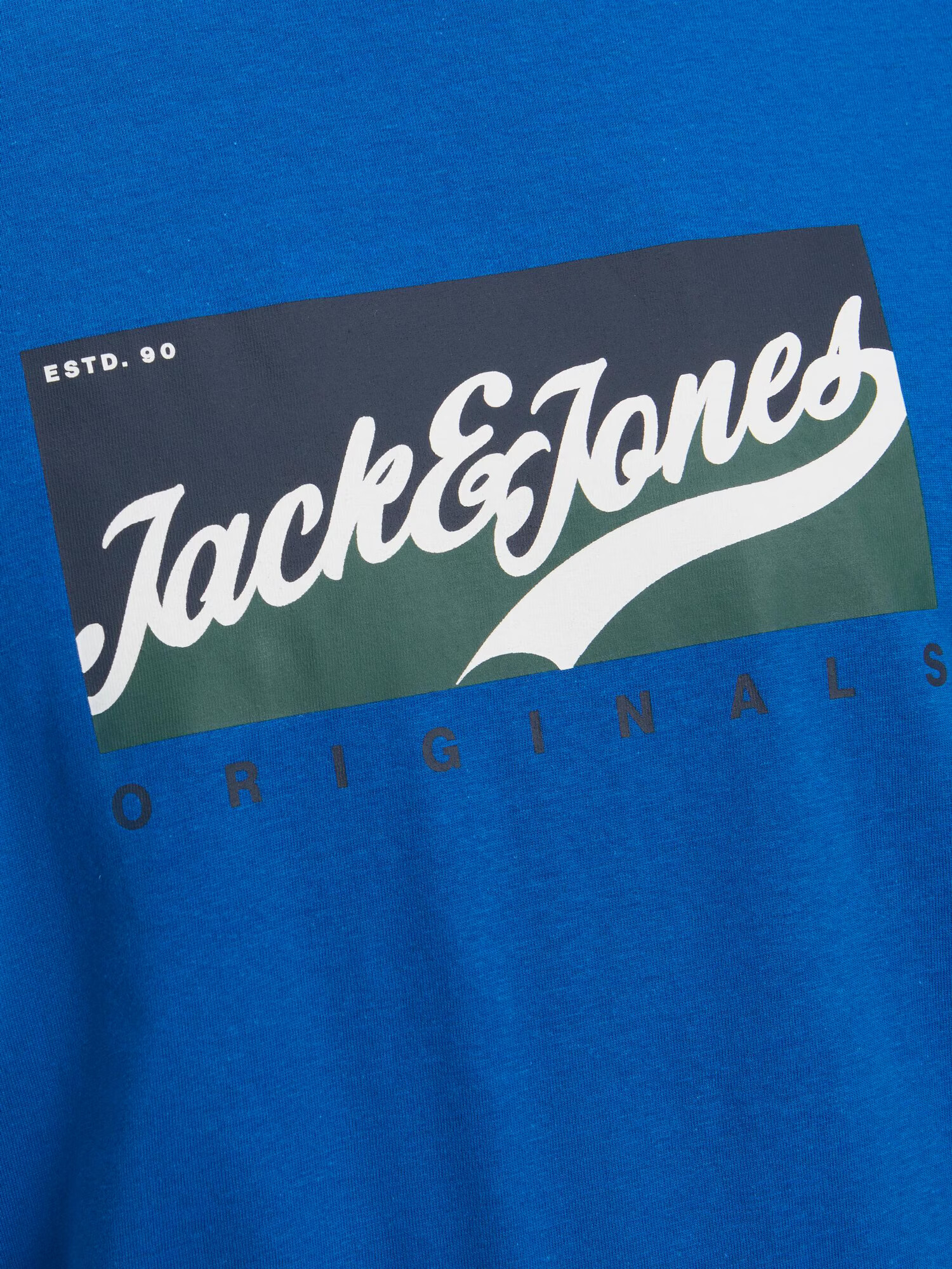 JACK & JONES Тениска 'BECKSS' нейви синьо / зелено / черно / бяло - Pepit.bg