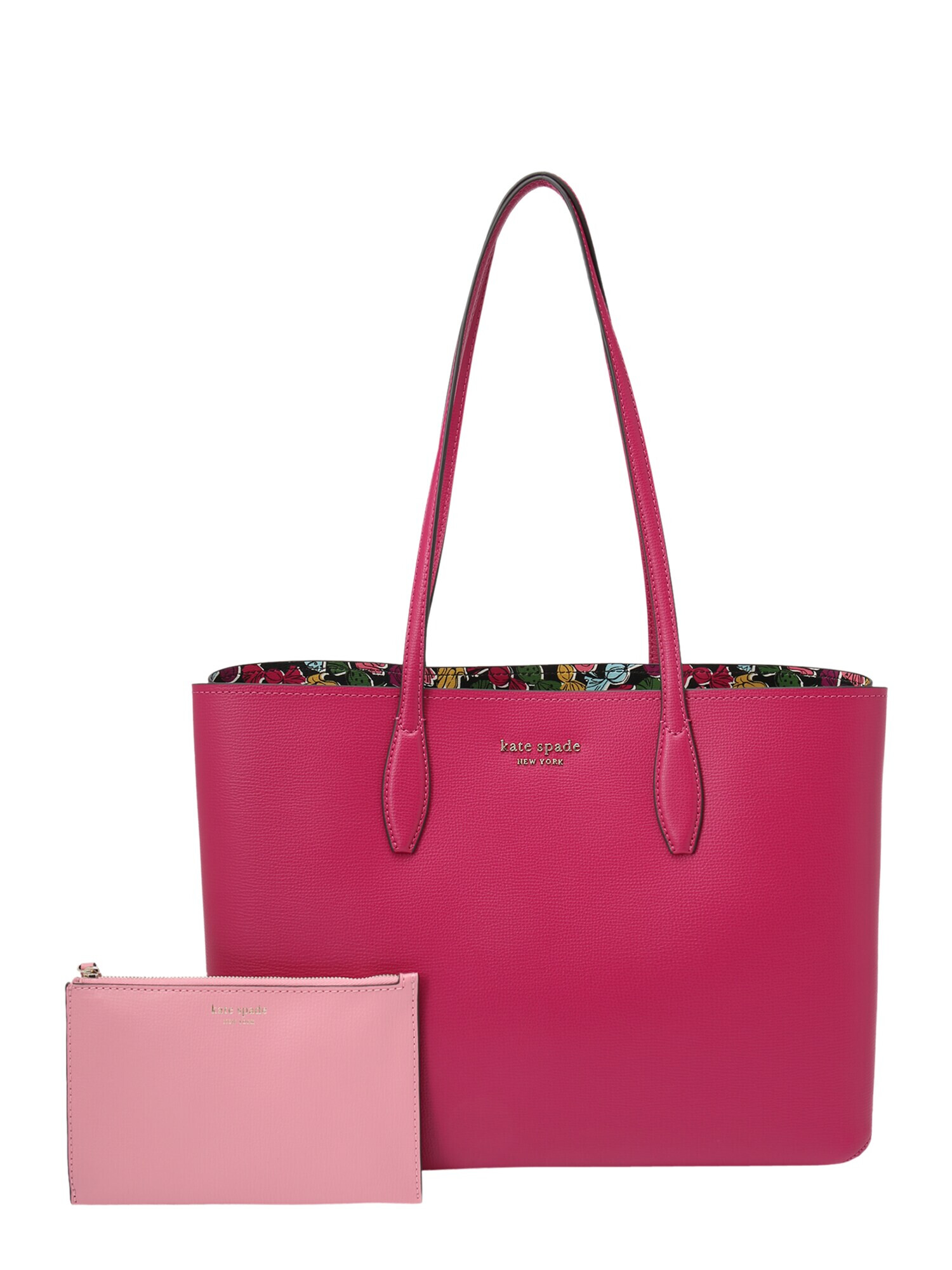 Kate Spade "Чанта тип ""Shopper""" злато / малина / светлорозово - Pepit.bg