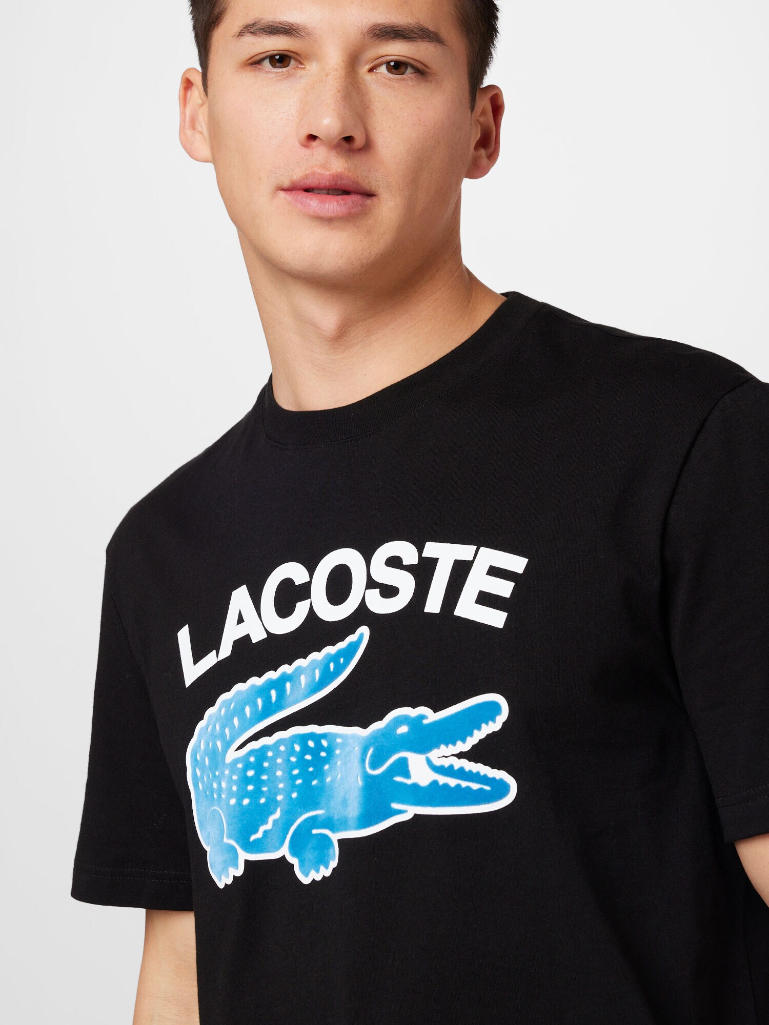 LACOSTE Тениска небесносиньо / черно / бяло - Pepit.bg