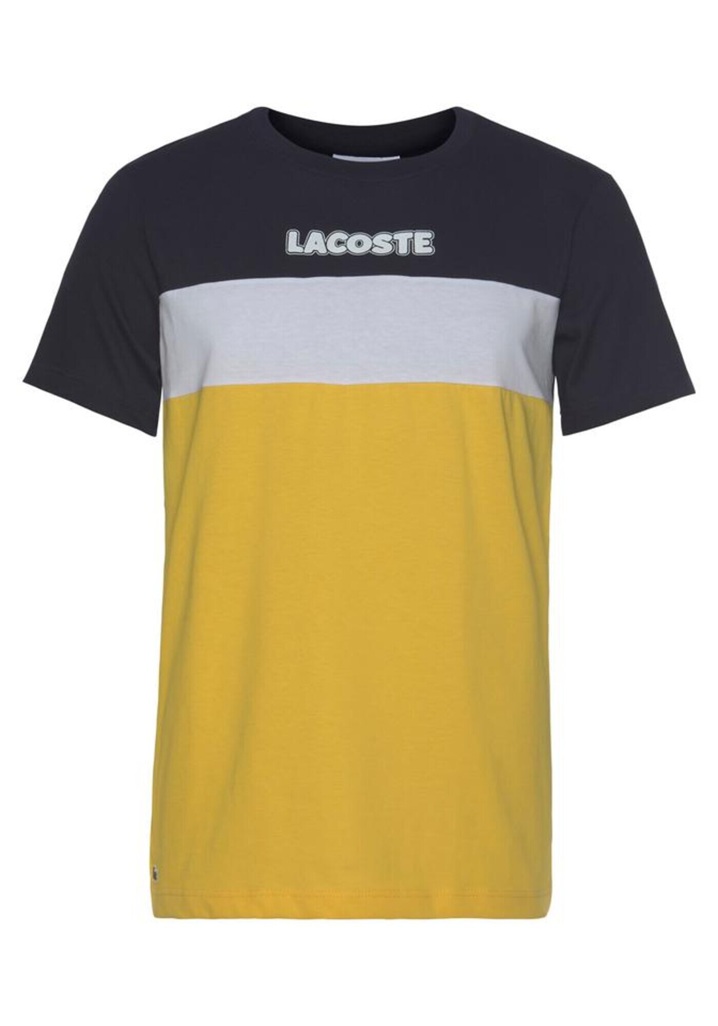 LACOSTE Тениска жълто / бяло / черно - Pepit.bg