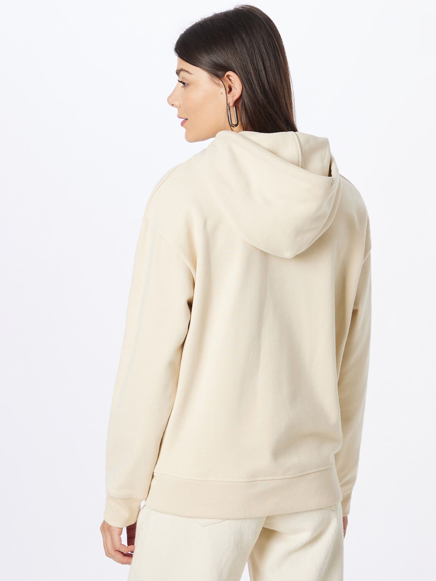 LEVI'S Суичър 'STANDARD HOODIE NEUTRALS' кремаво / червено / бяло - Pepit.bg