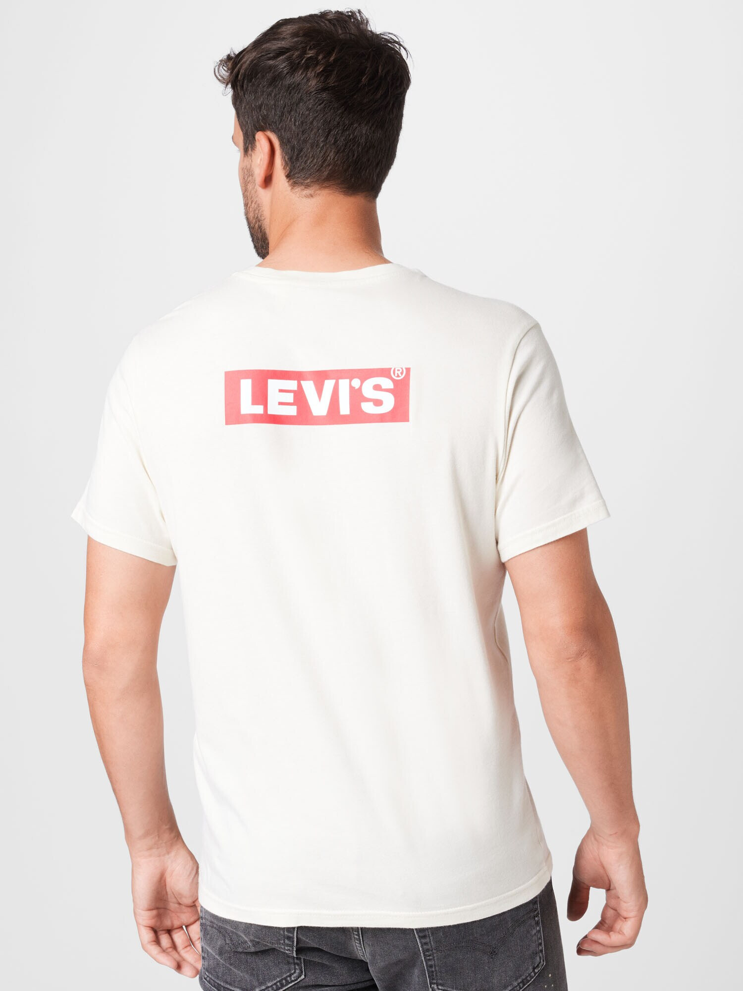 LEVI'S Тениска бежово / червено - Pepit.bg